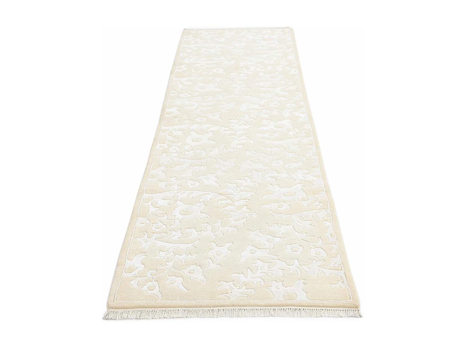 Tapis de couloir en laine 81x297 beige Darya
