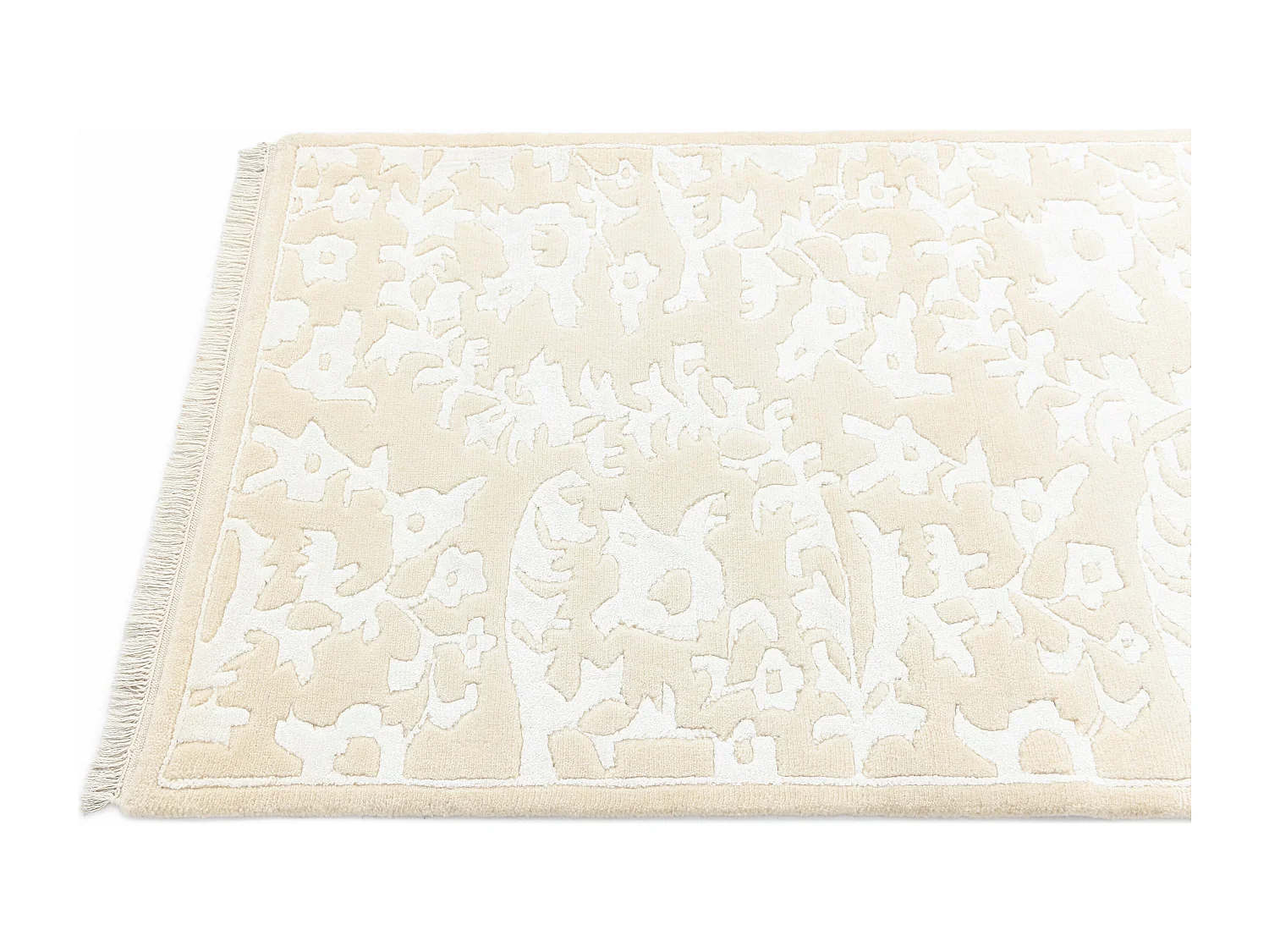 Tapis de couloir en laine 81x297 beige Darya
