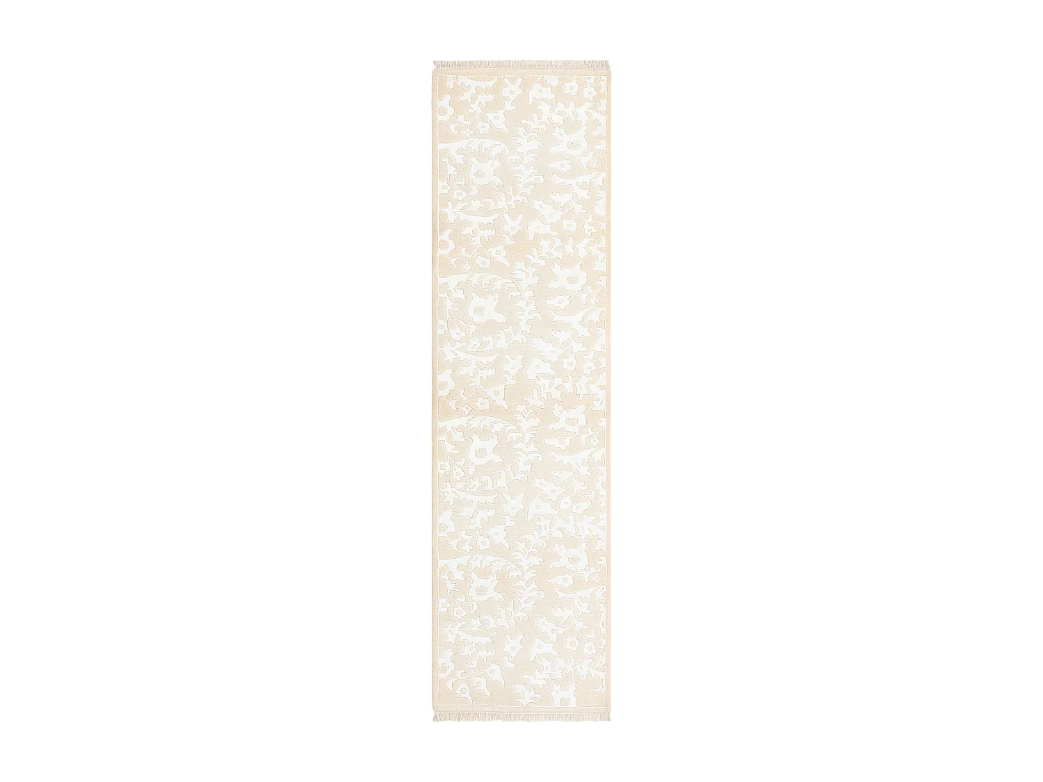 Tapis de couloir en laine 81x297 beige Darya