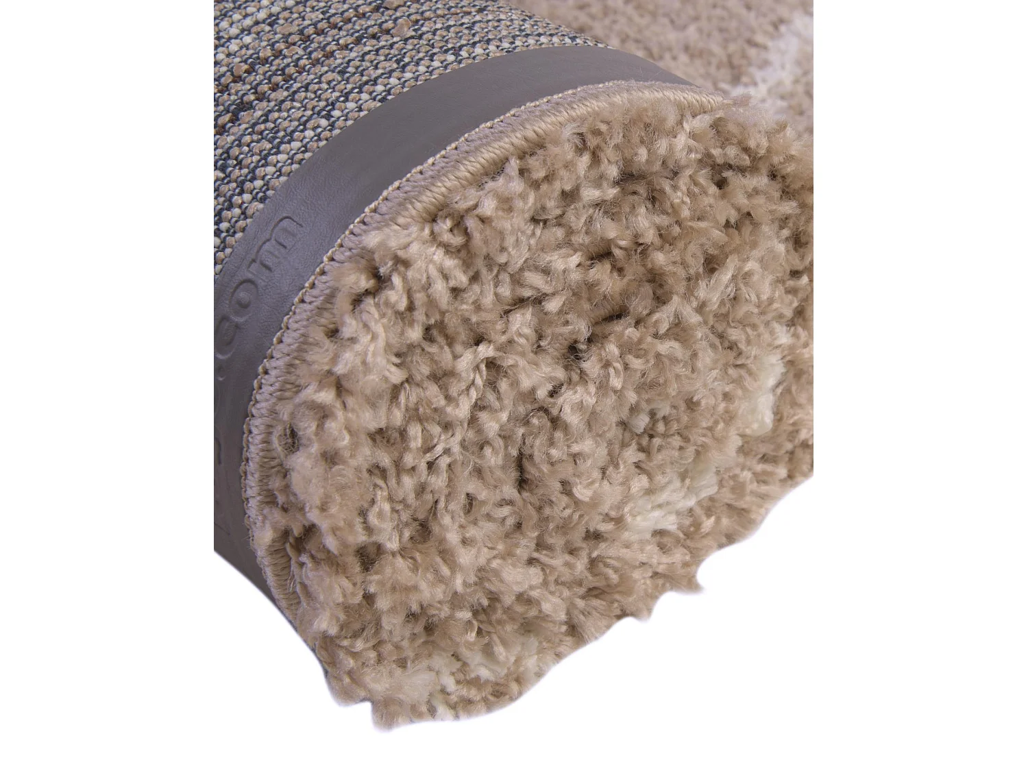 Tapis shaggy 185x185 brun Lachen Fence