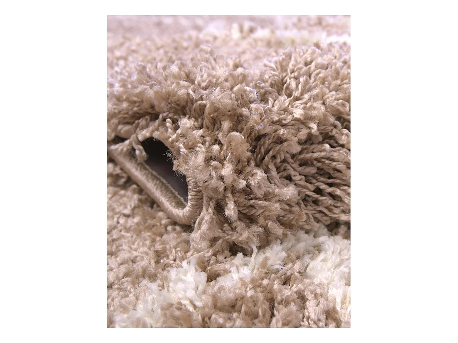 Hoogpolig tapijt 185x185 Bruin Lachen Fence