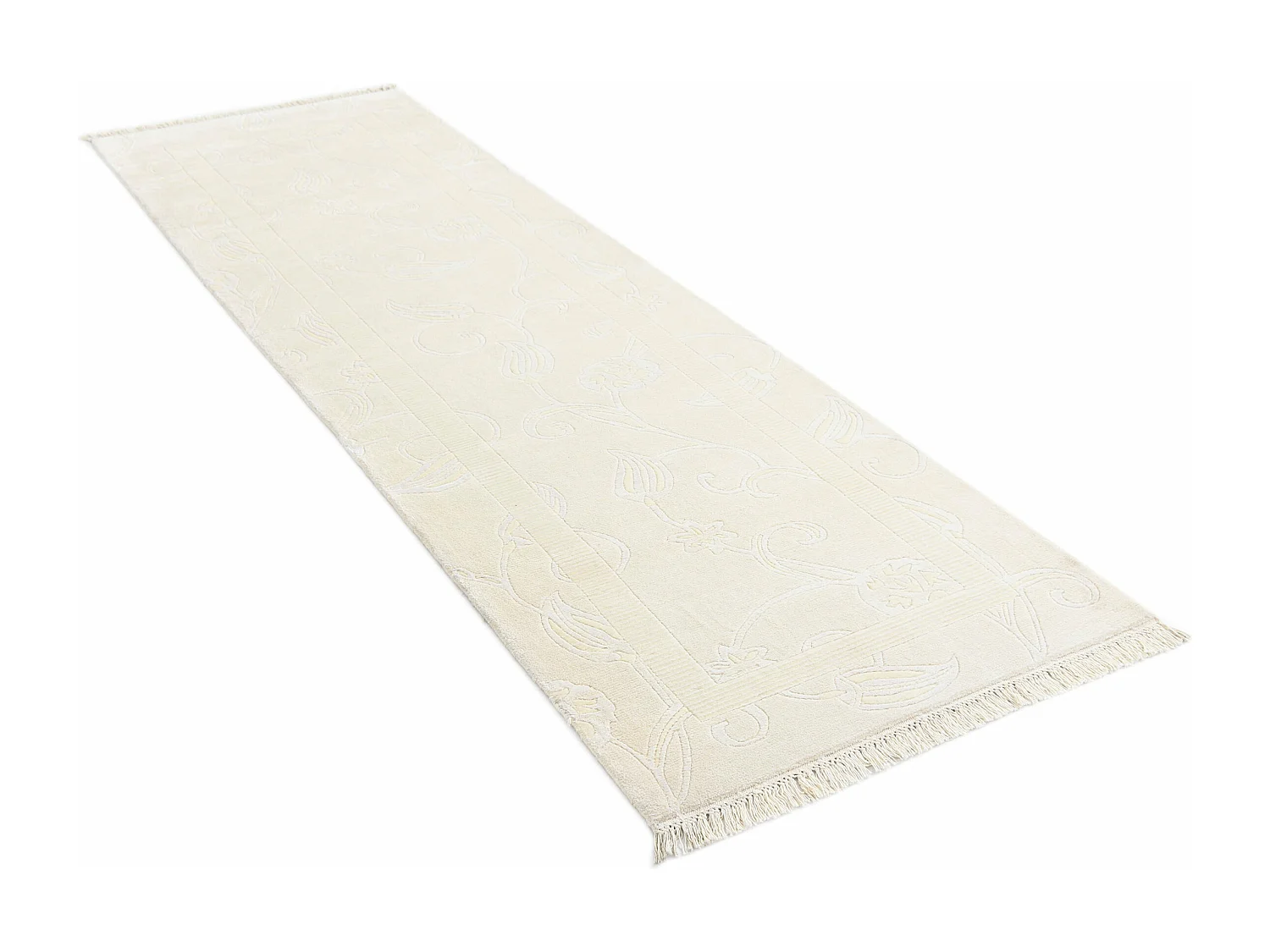 Tappeto per corridoio in lana 89x295 beige Darya