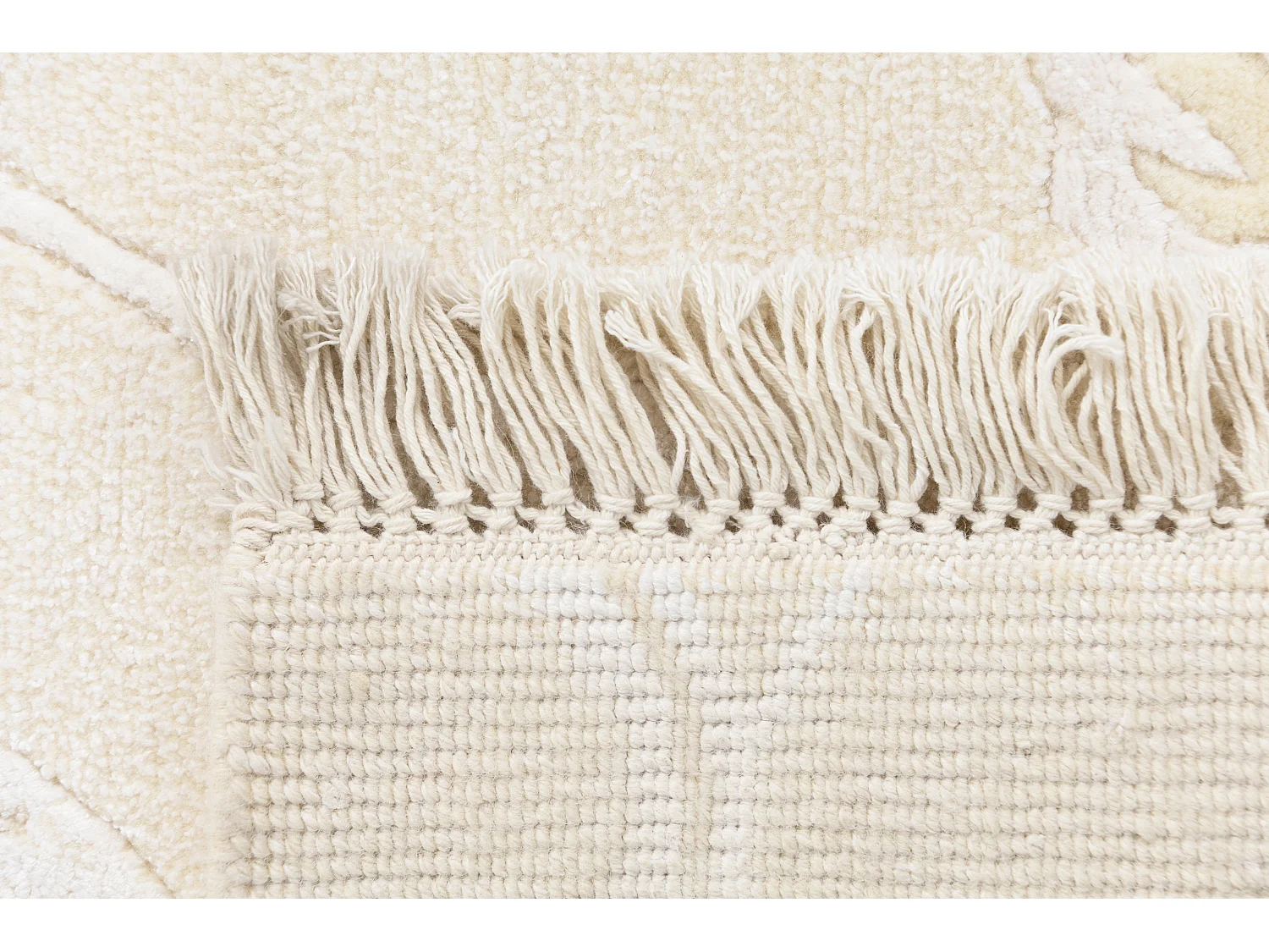 Tapis de couloir en laine 89x295 beige Darya