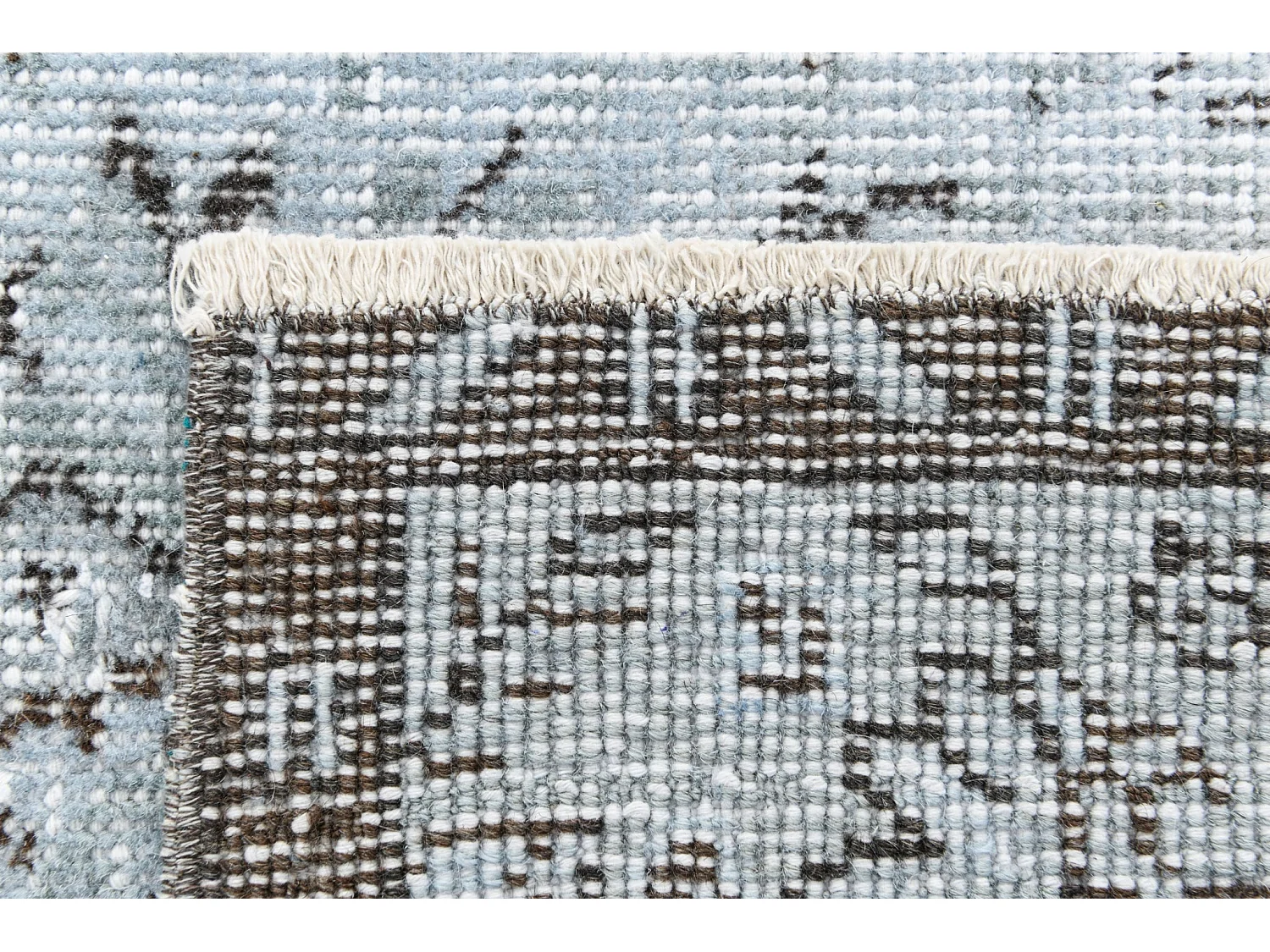 Tappeto in lana 155x287 Blu Ultra Vintage