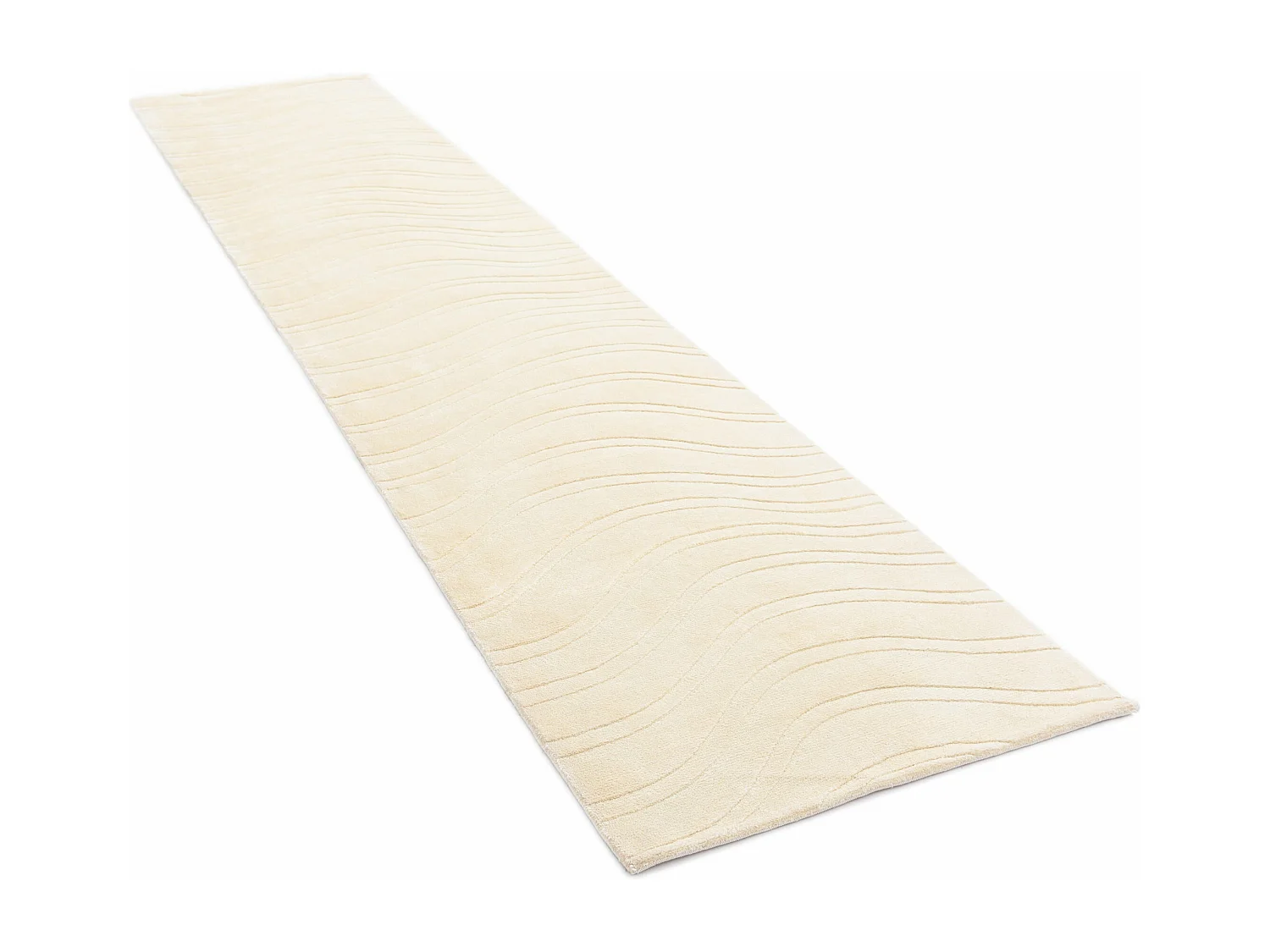 Tappeto per corridoio in lana 84x396 beige Darya