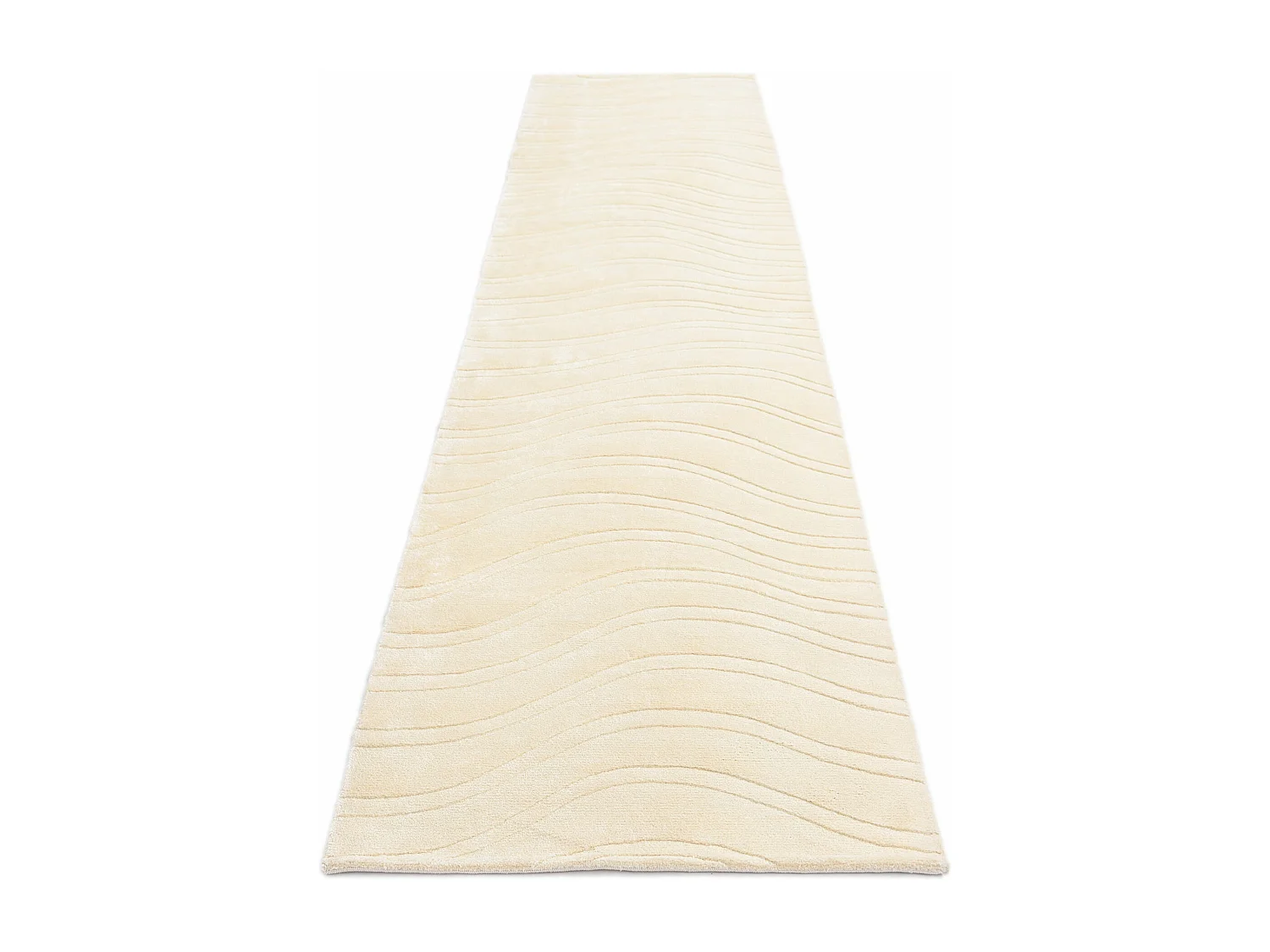 Tappeto per corridoio in lana 84x396 beige Darya