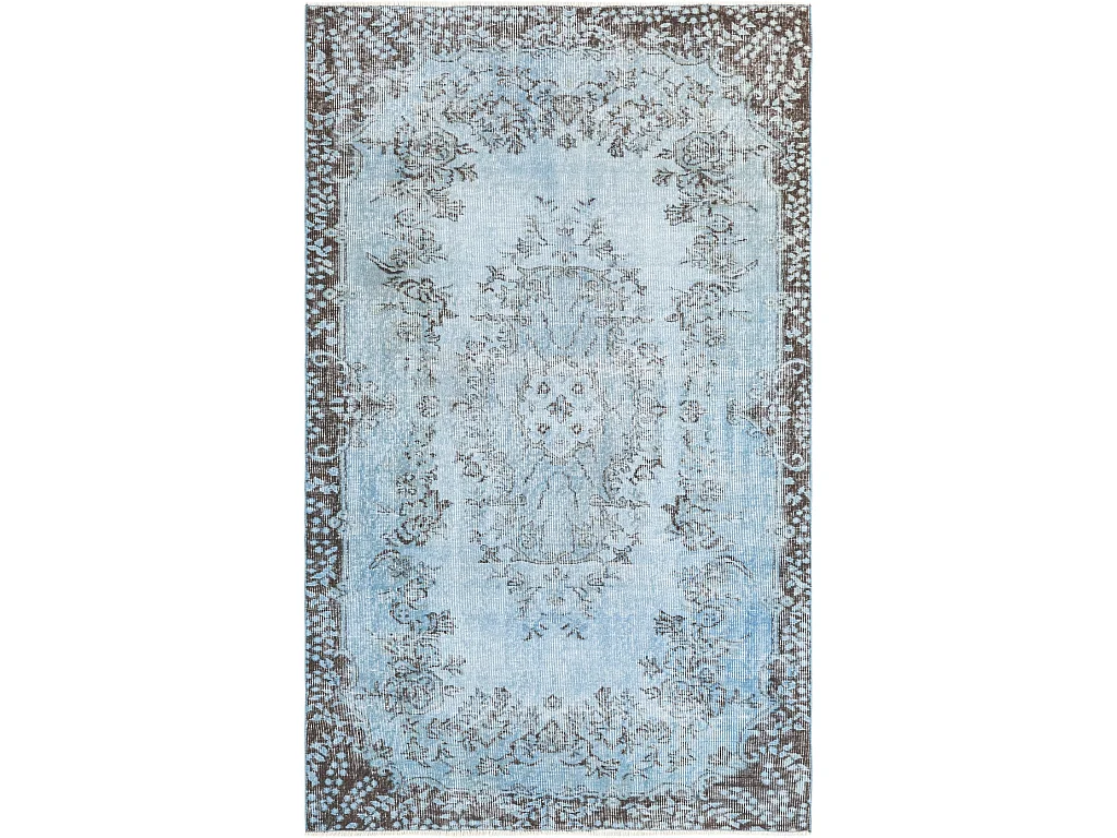 Tapis de laine 122x201 Bleu Ultra Vintage