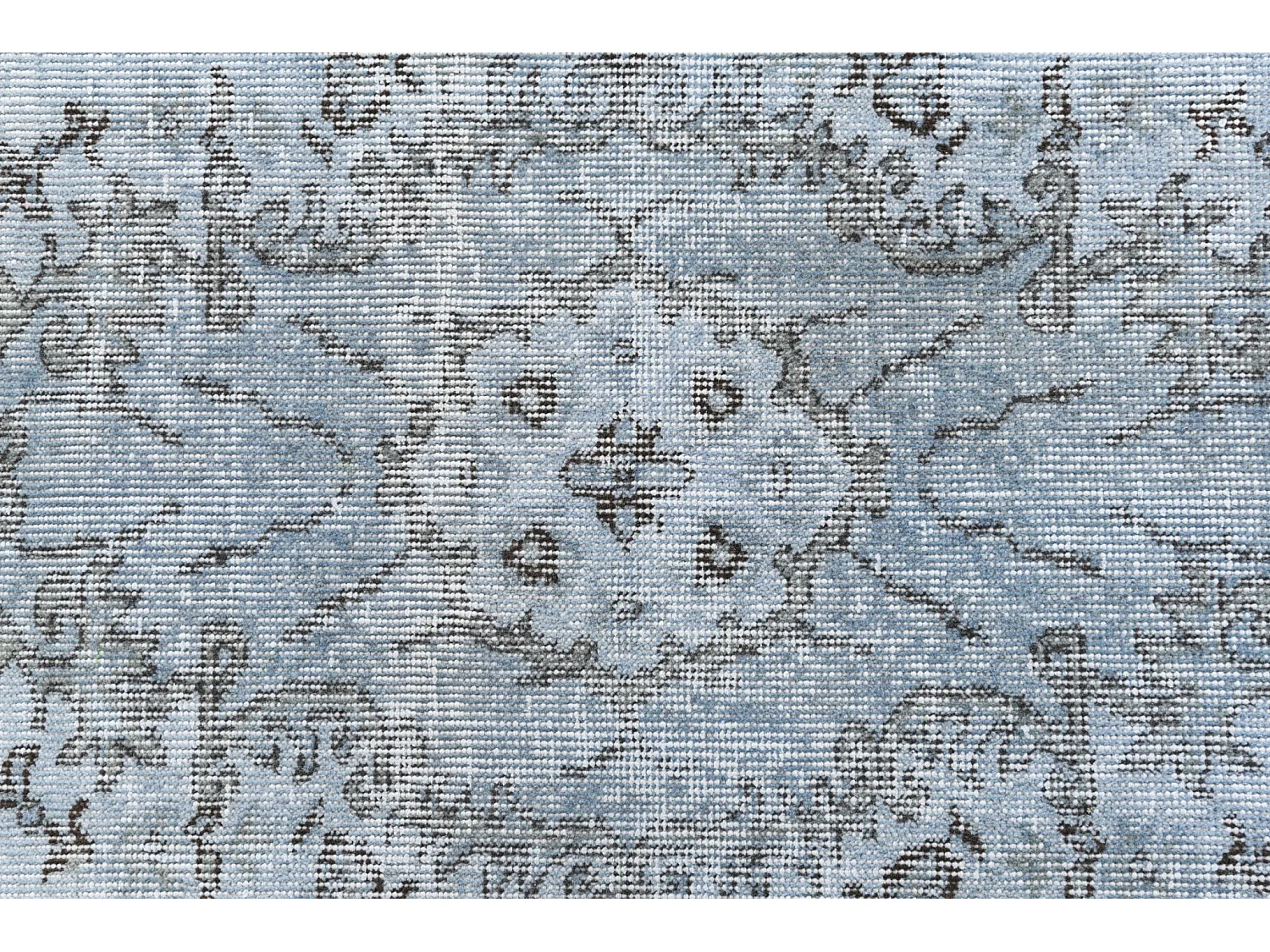 Tapis de laine 122x201 Bleu Ultra Vintage