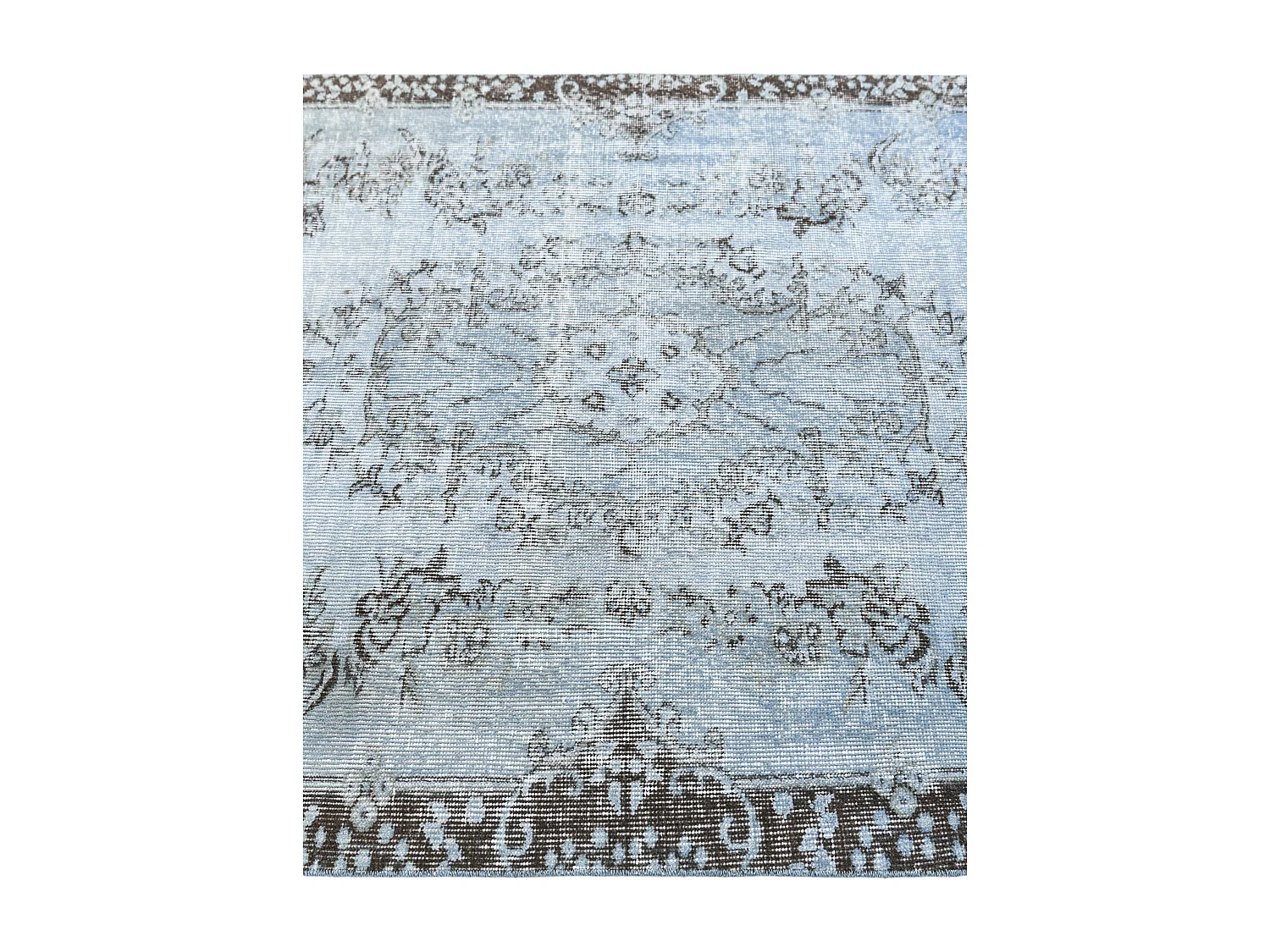 Tapis de laine 122x201 Bleu Ultra Vintage