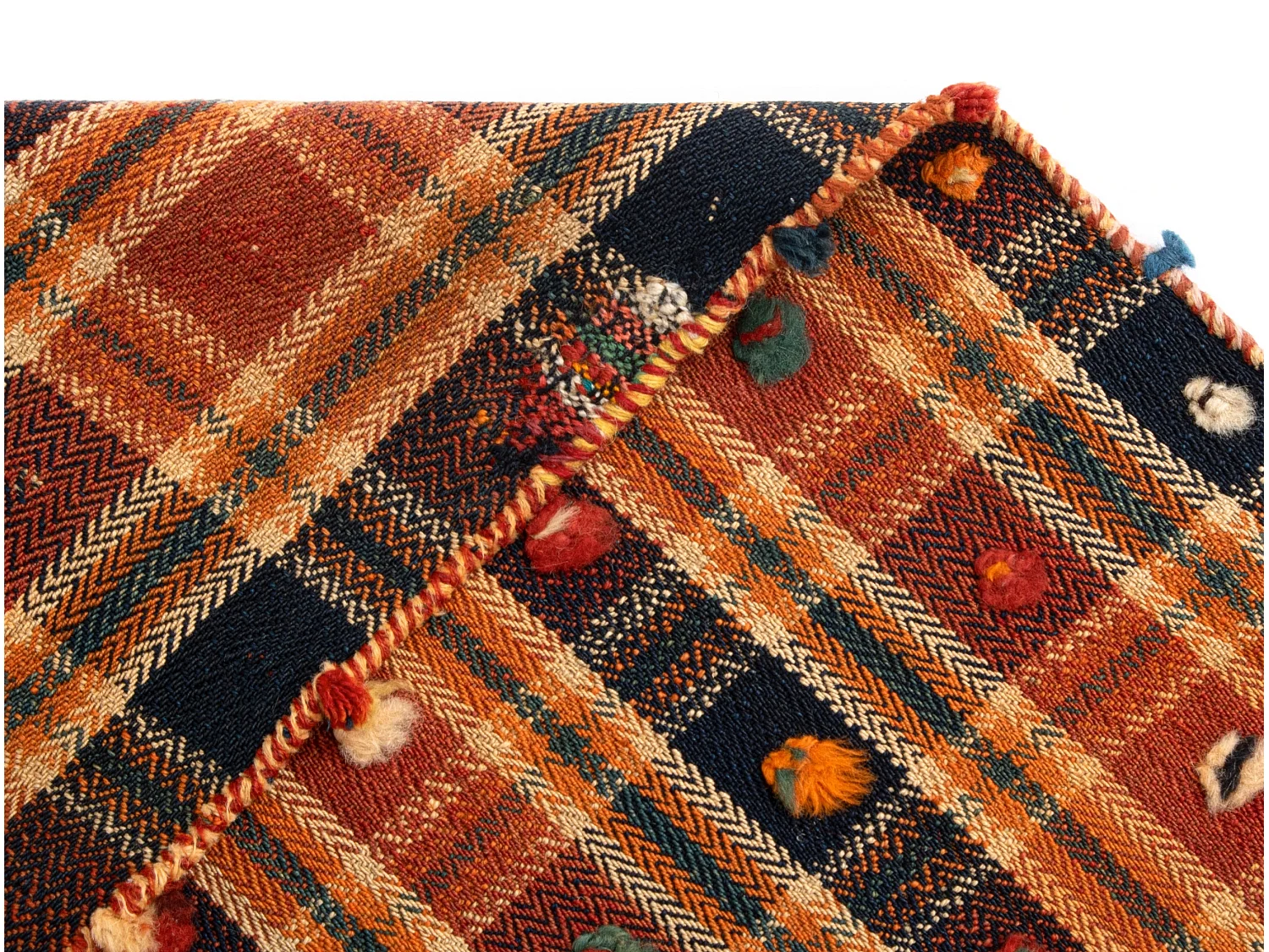 Tapis de laine 152x227 vert Jajim