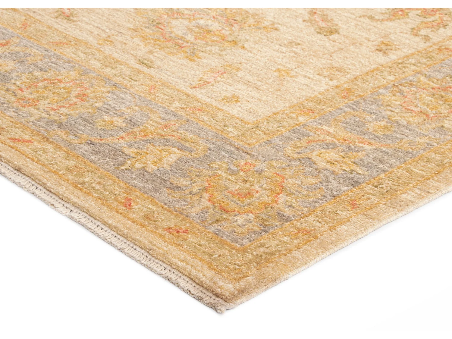 Tapis de laine 168x240 beige Kaizar