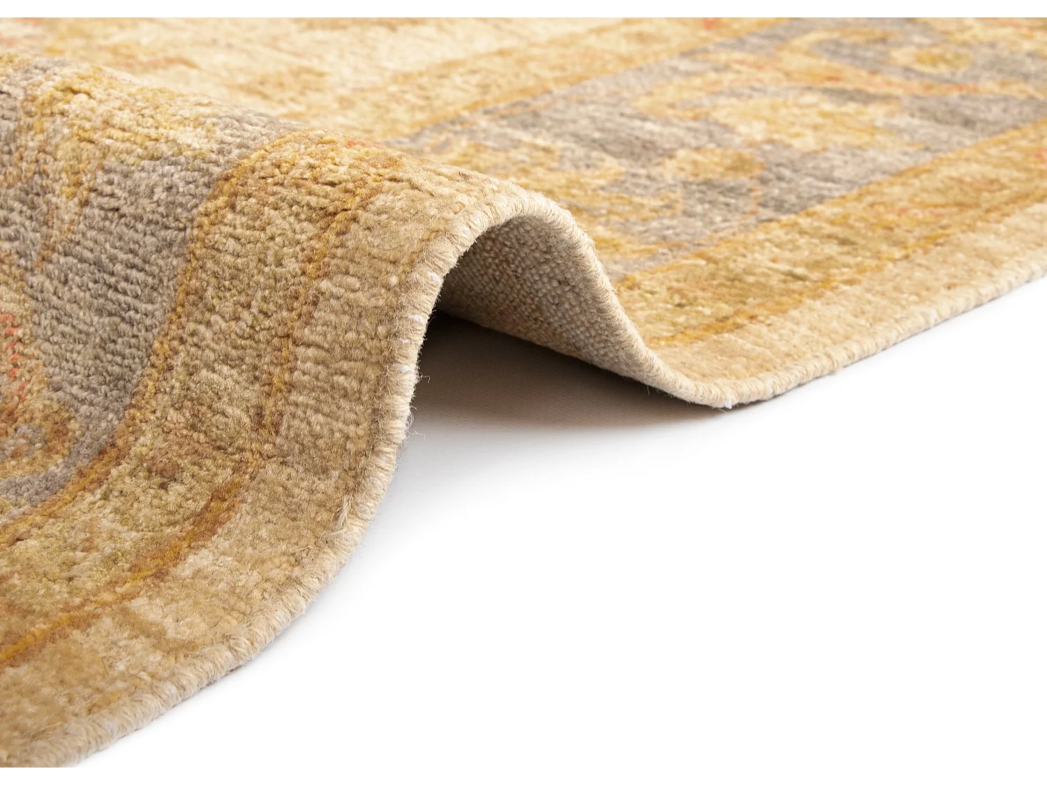 Tapis de laine 168x240 beige Kaizar