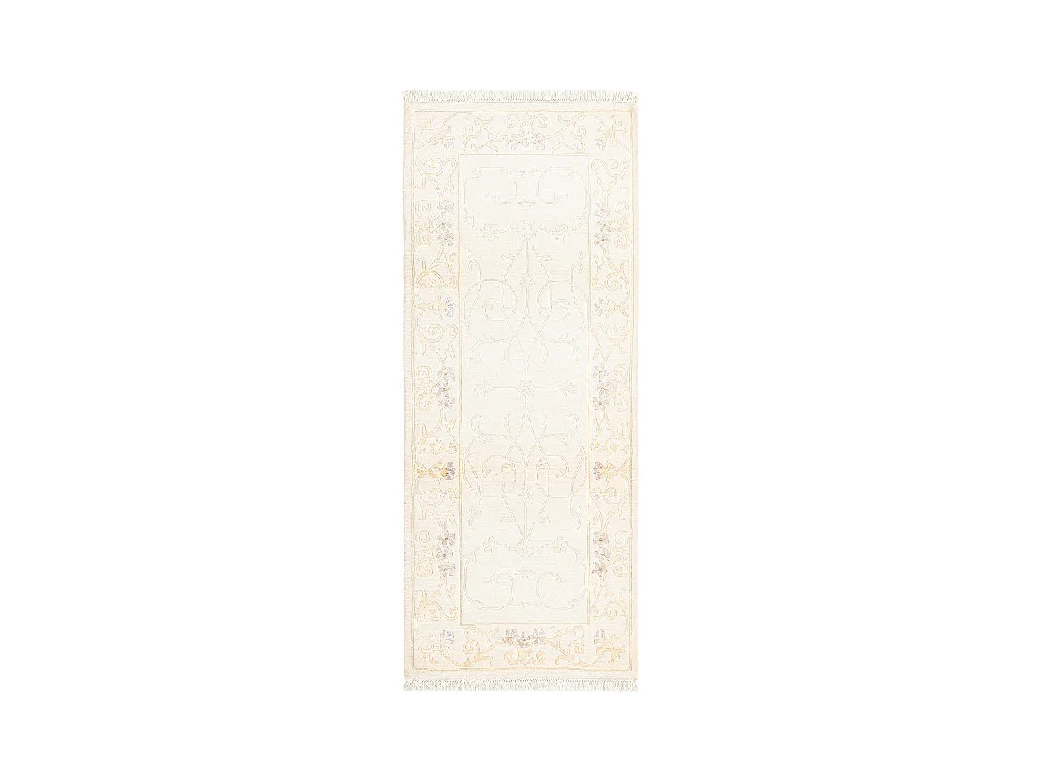 Tapis de couloir en laine 79x198 beige Darya