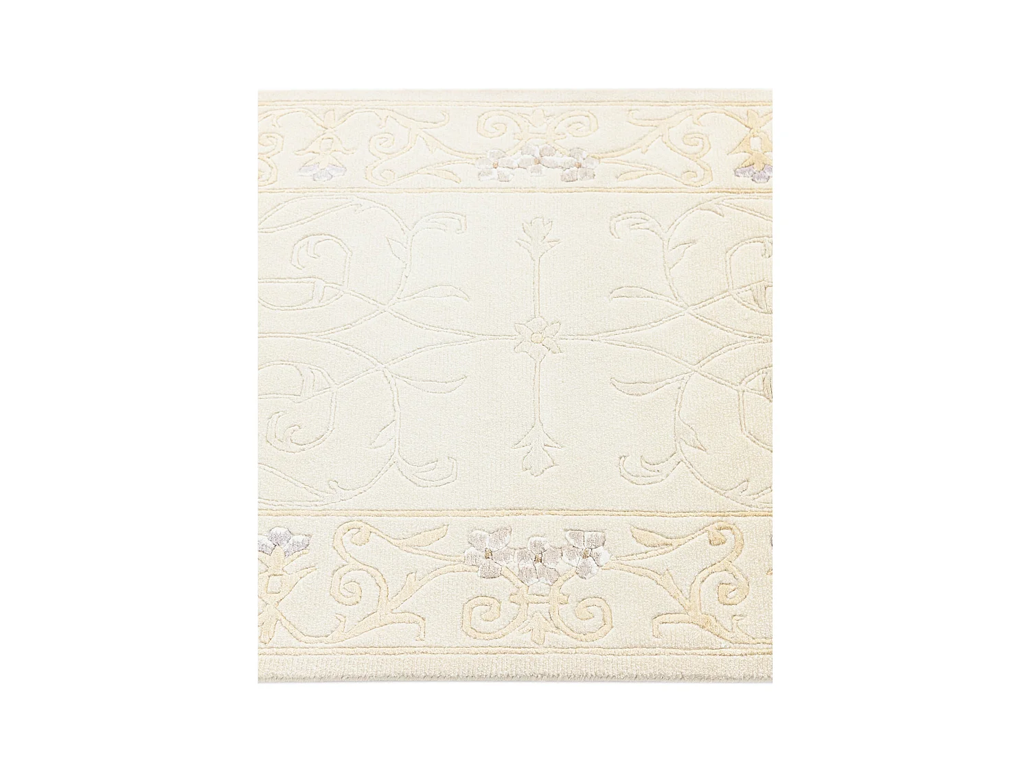 Läufer-Wollteppich 79x198 Beige Darya