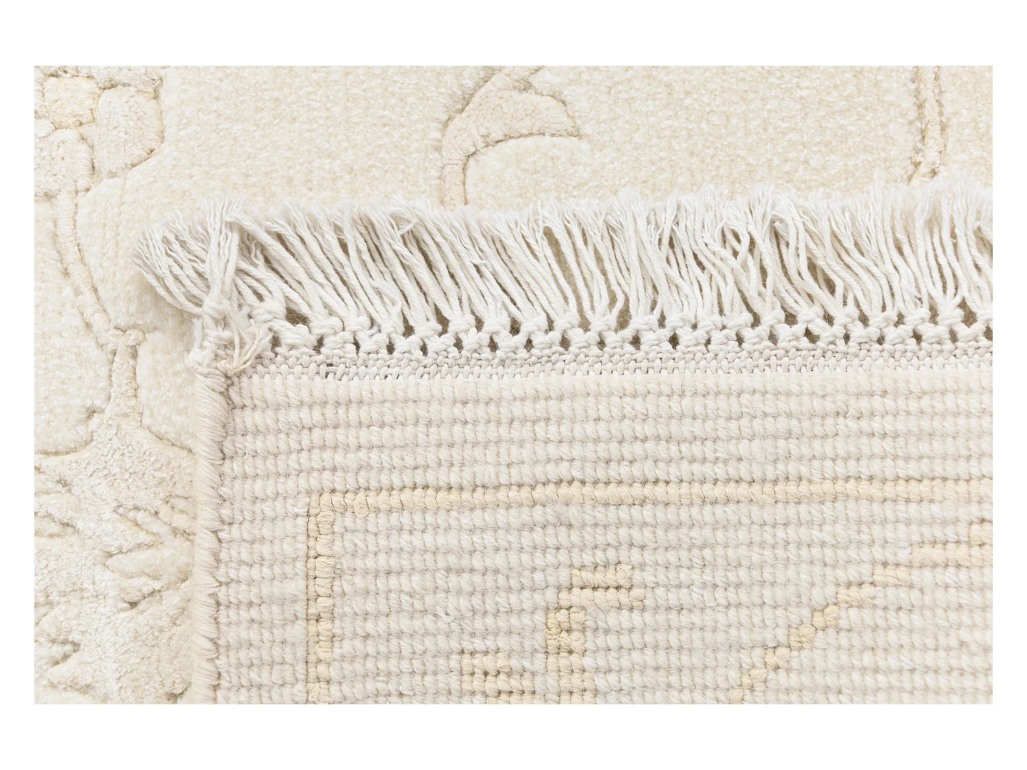Läufer-Wollteppich 79x198 Beige Darya