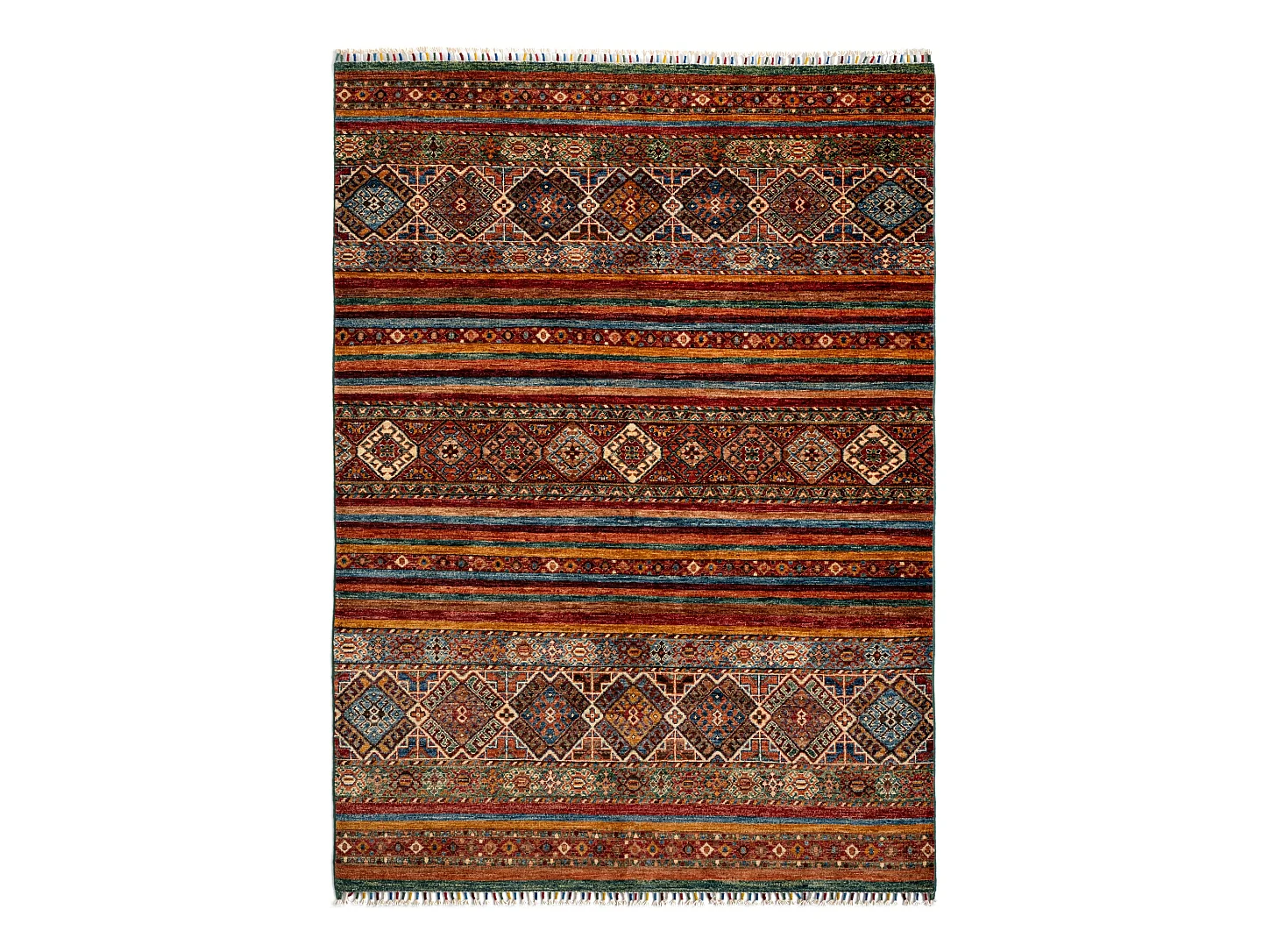 Tapis de laine 155x216 multicolore Torkman