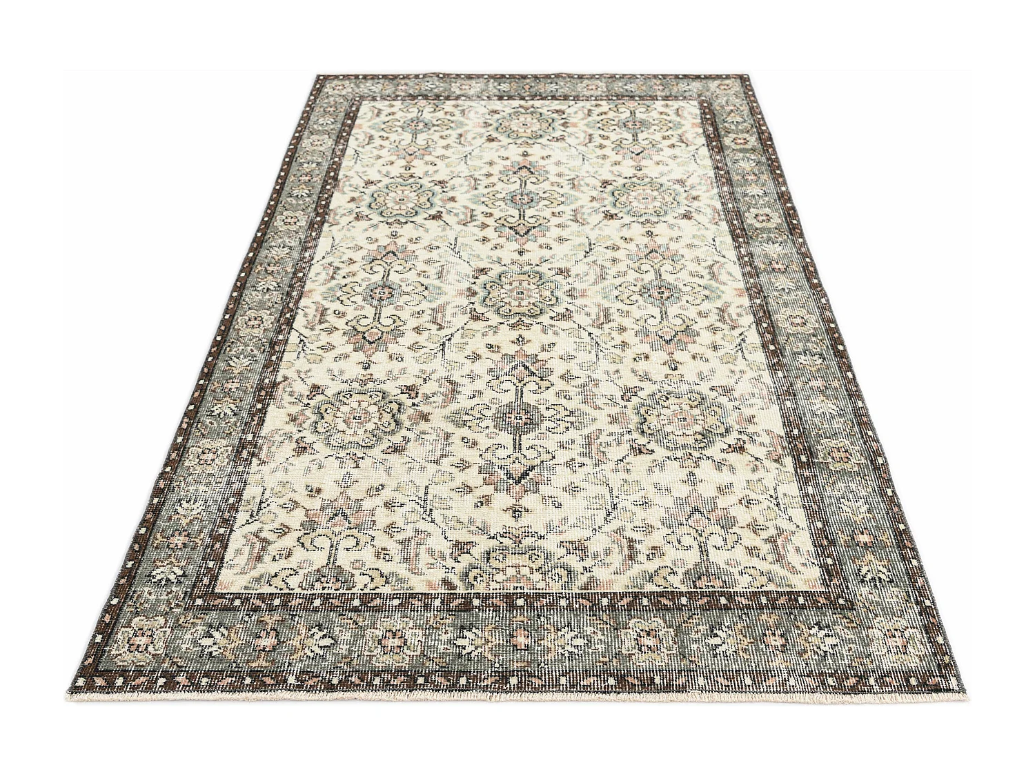 Tappeto in lana 119x221 beige Ultra Vintage