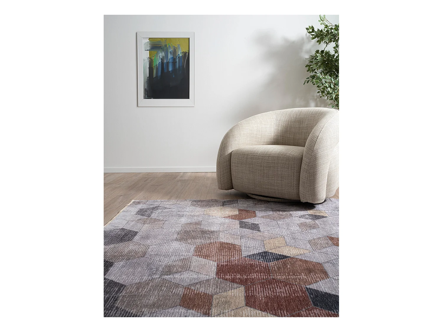 Tapis 180x275 beige Kriens Octa