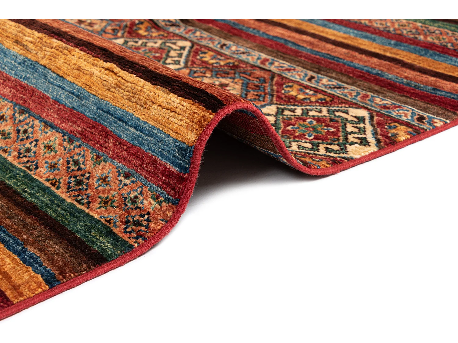 Tappeto in lana 207x297 rosso Torkman