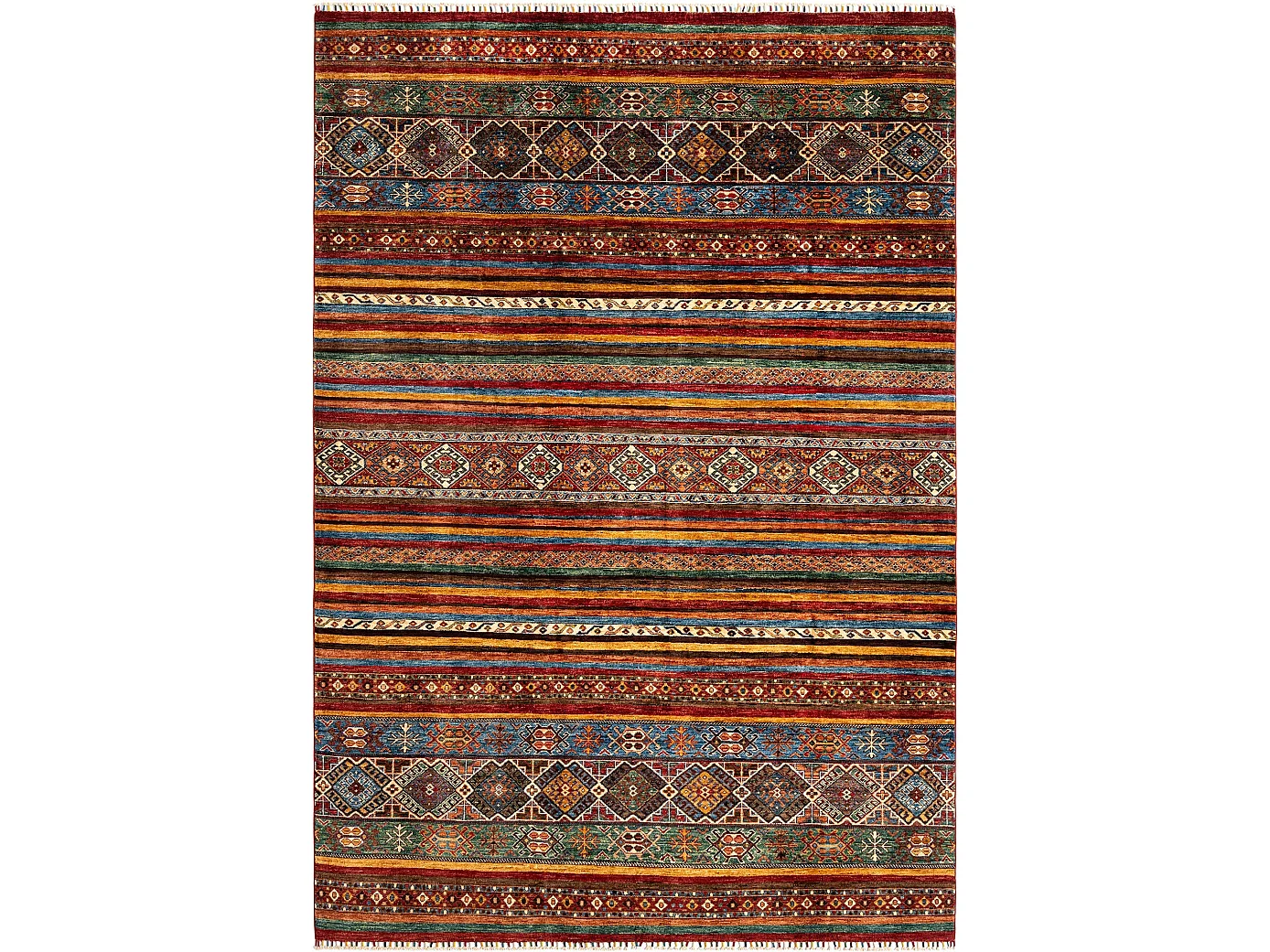 Tappeto in lana 207x297 rosso Torkman