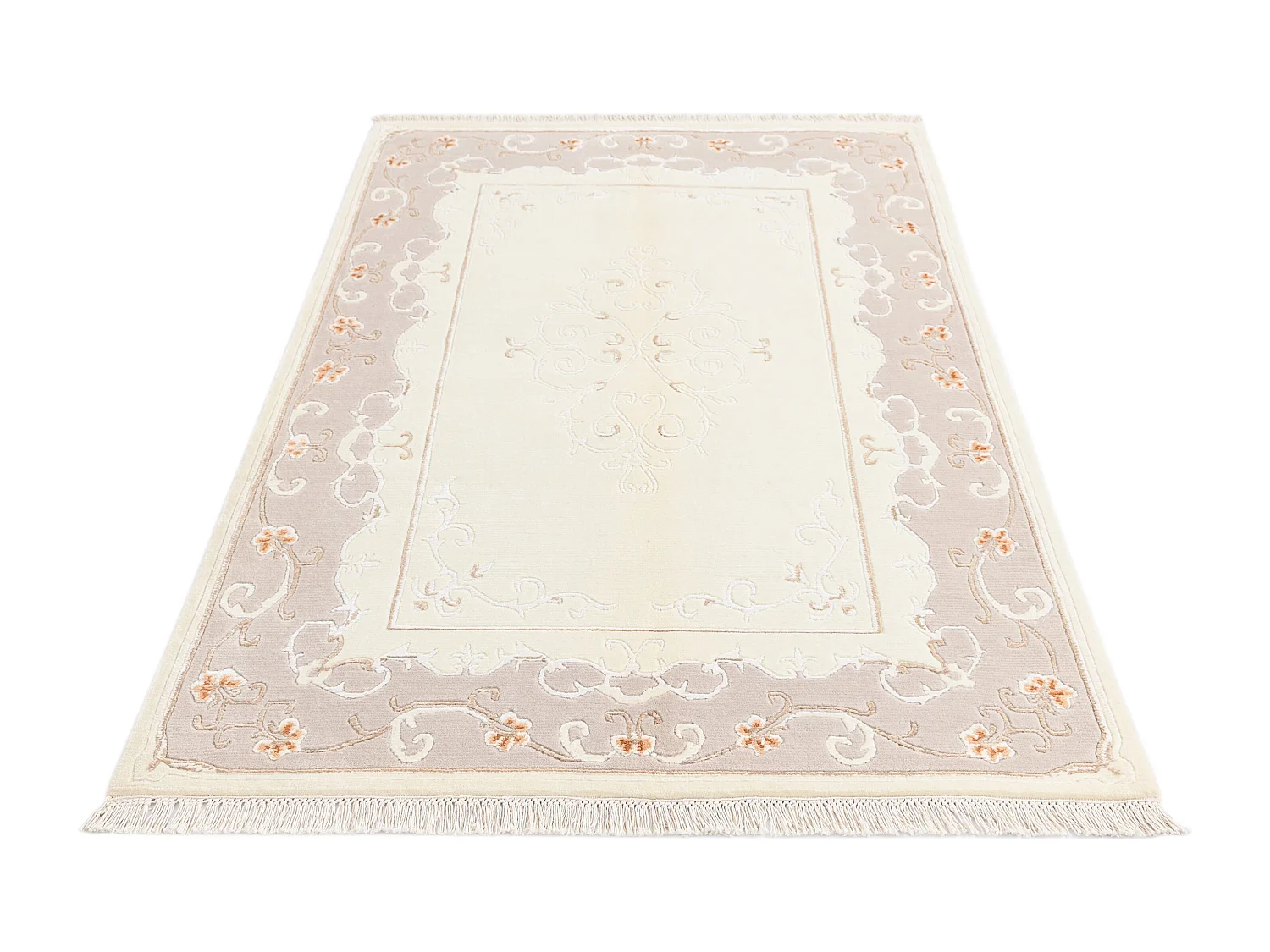 Tapis de laine 122x183 beige Darya