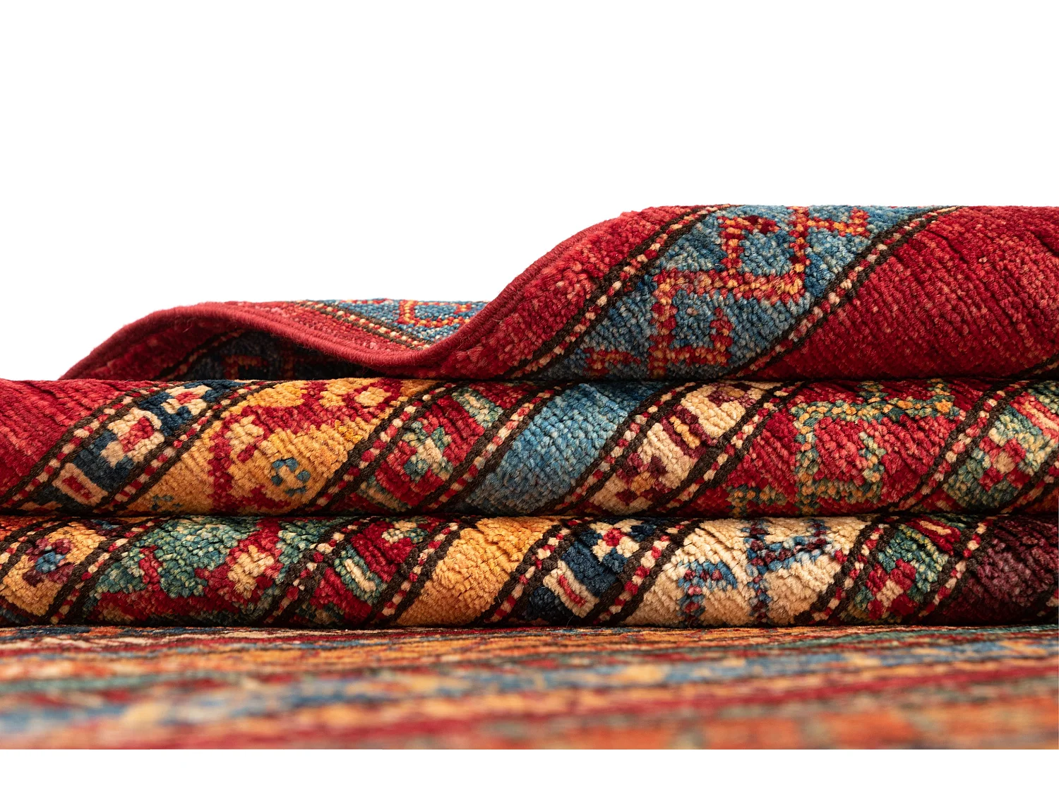 Wollteppich 194x293 Rot Torkman