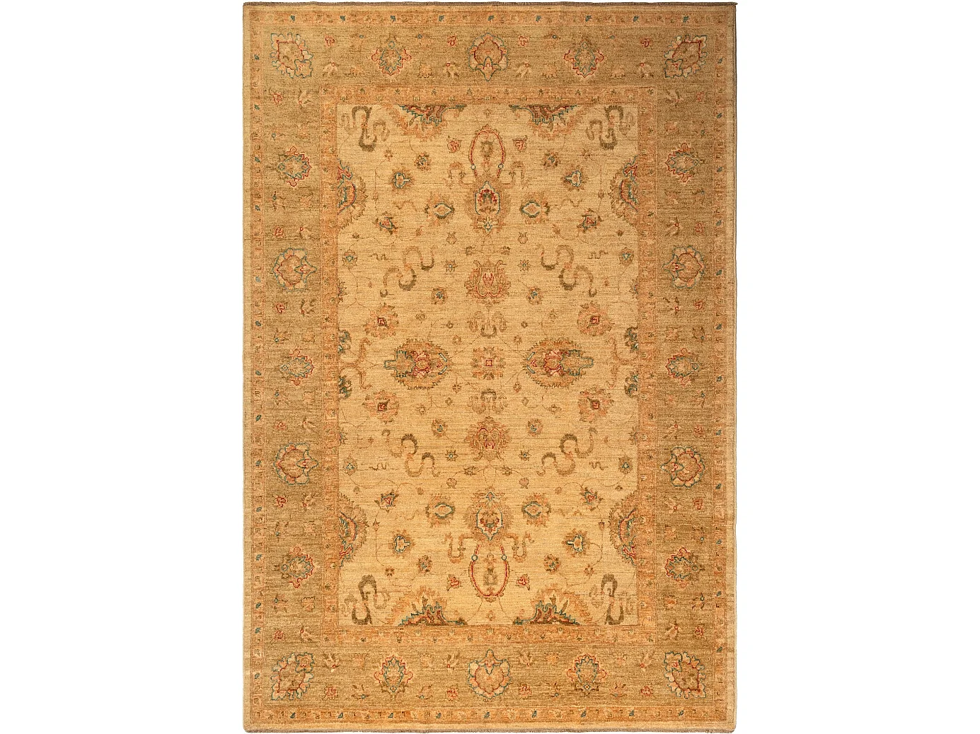 Wollteppich 201x301 Beige Ziegler