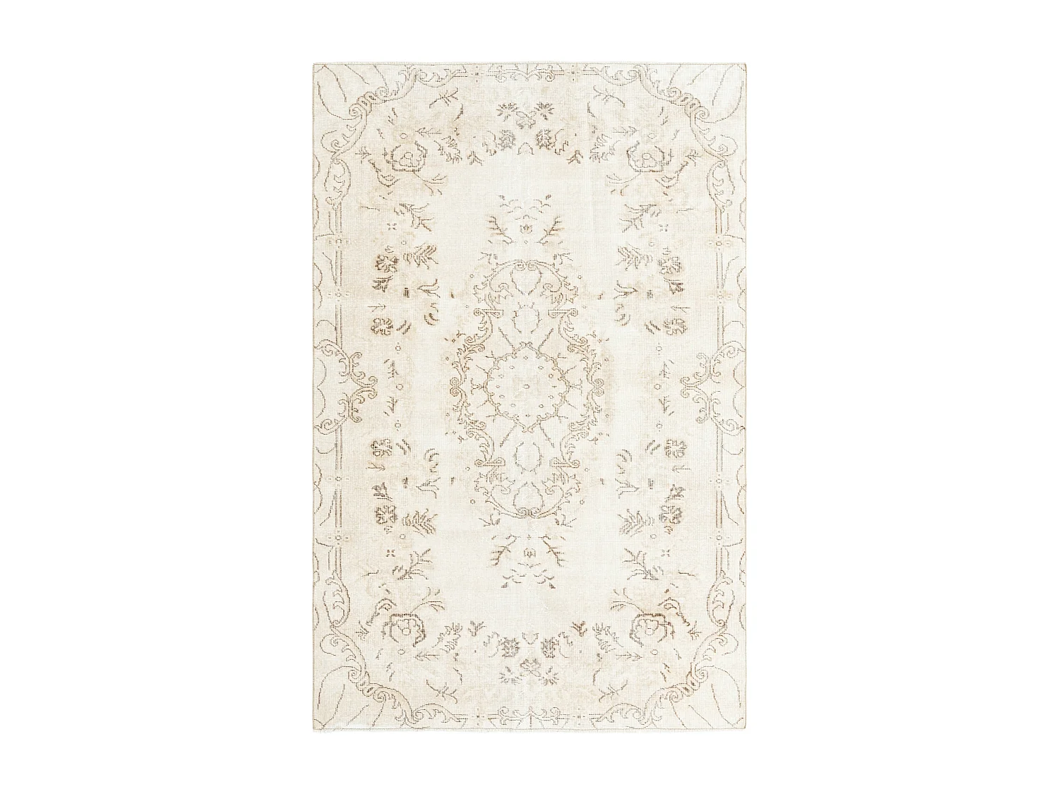 Tapis de laine 165x254 beige Ultra Vintage