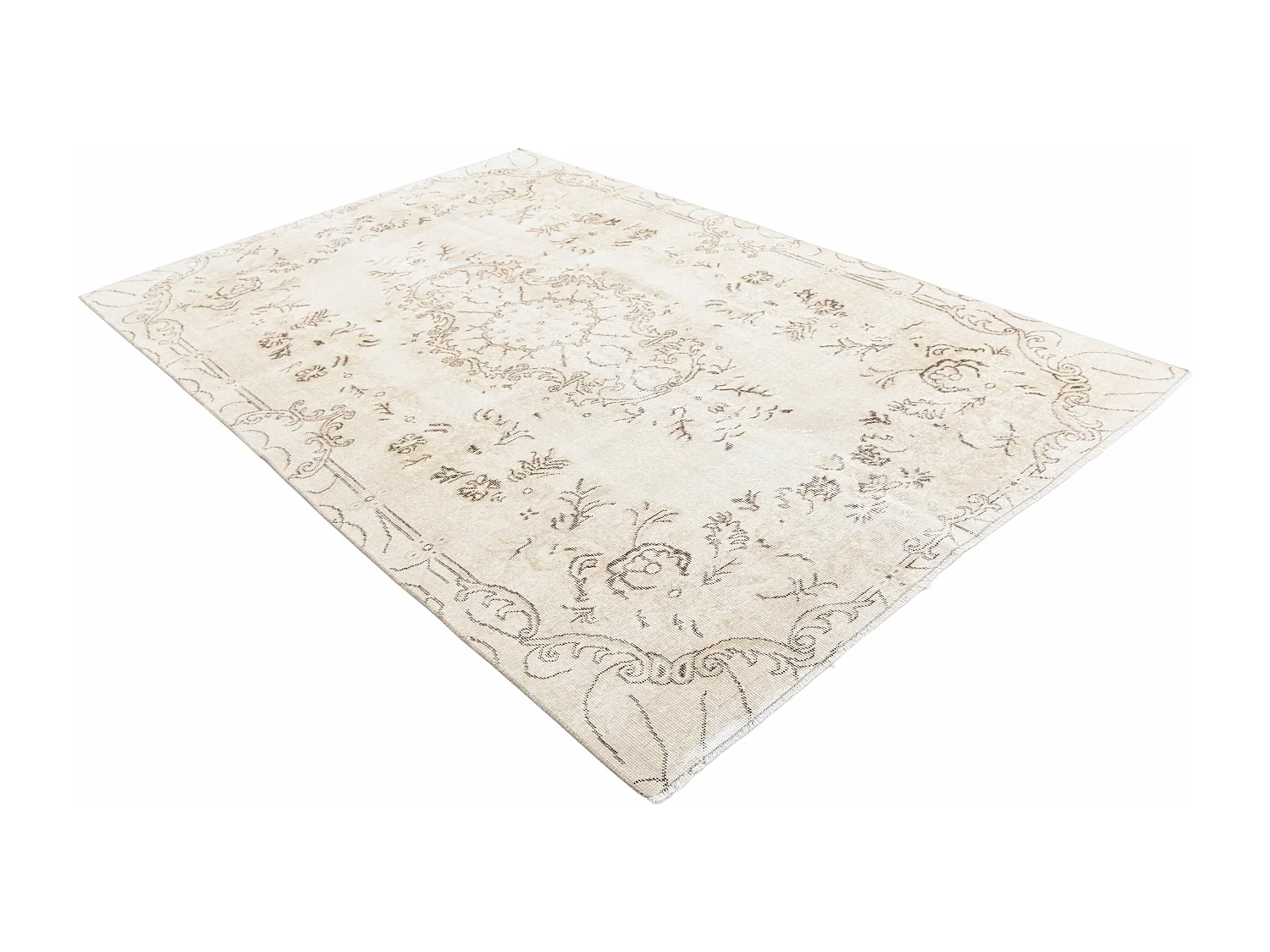 Tapis de laine 165x254 beige Ultra Vintage