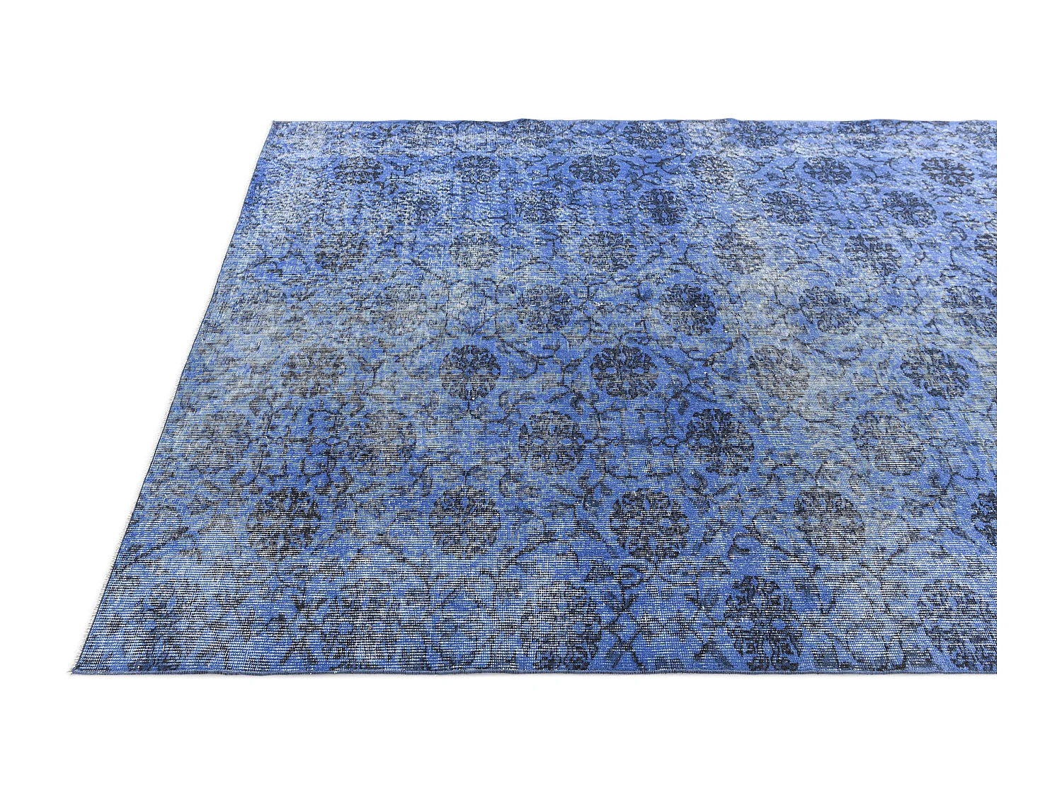 Tapis de laine 173x269 Bleu Ultra Vintage