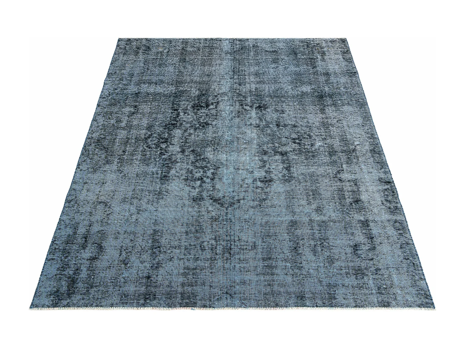 Tapis de laine 165x247 Bleu Vintage