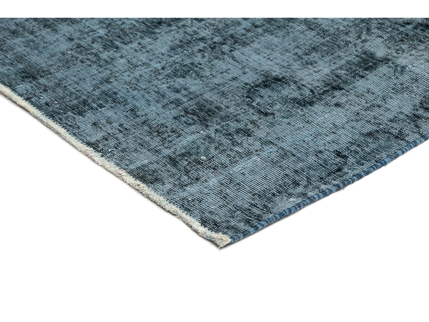 Tapis de laine 165x247 Bleu Vintage