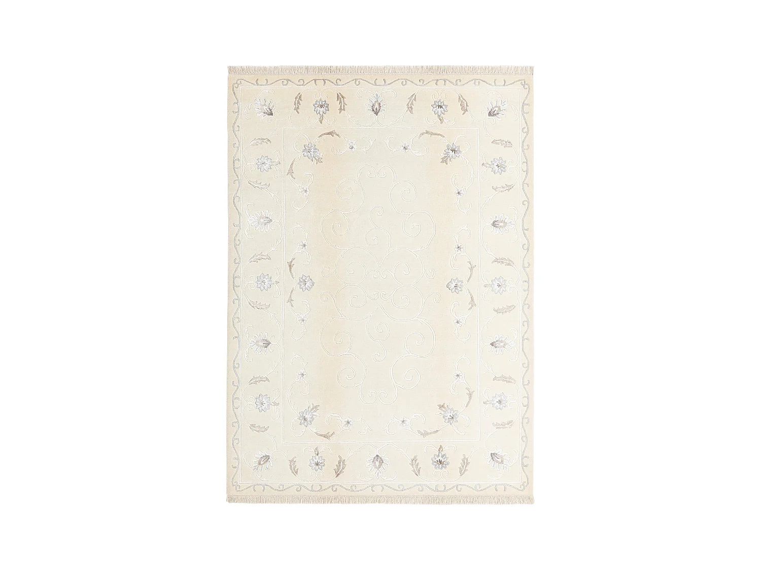 Tapis de laine 175x241 beige Darya