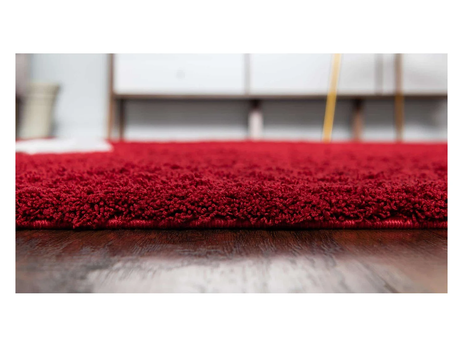 Hoogpolig tapijt 274x183 Rood Luzern