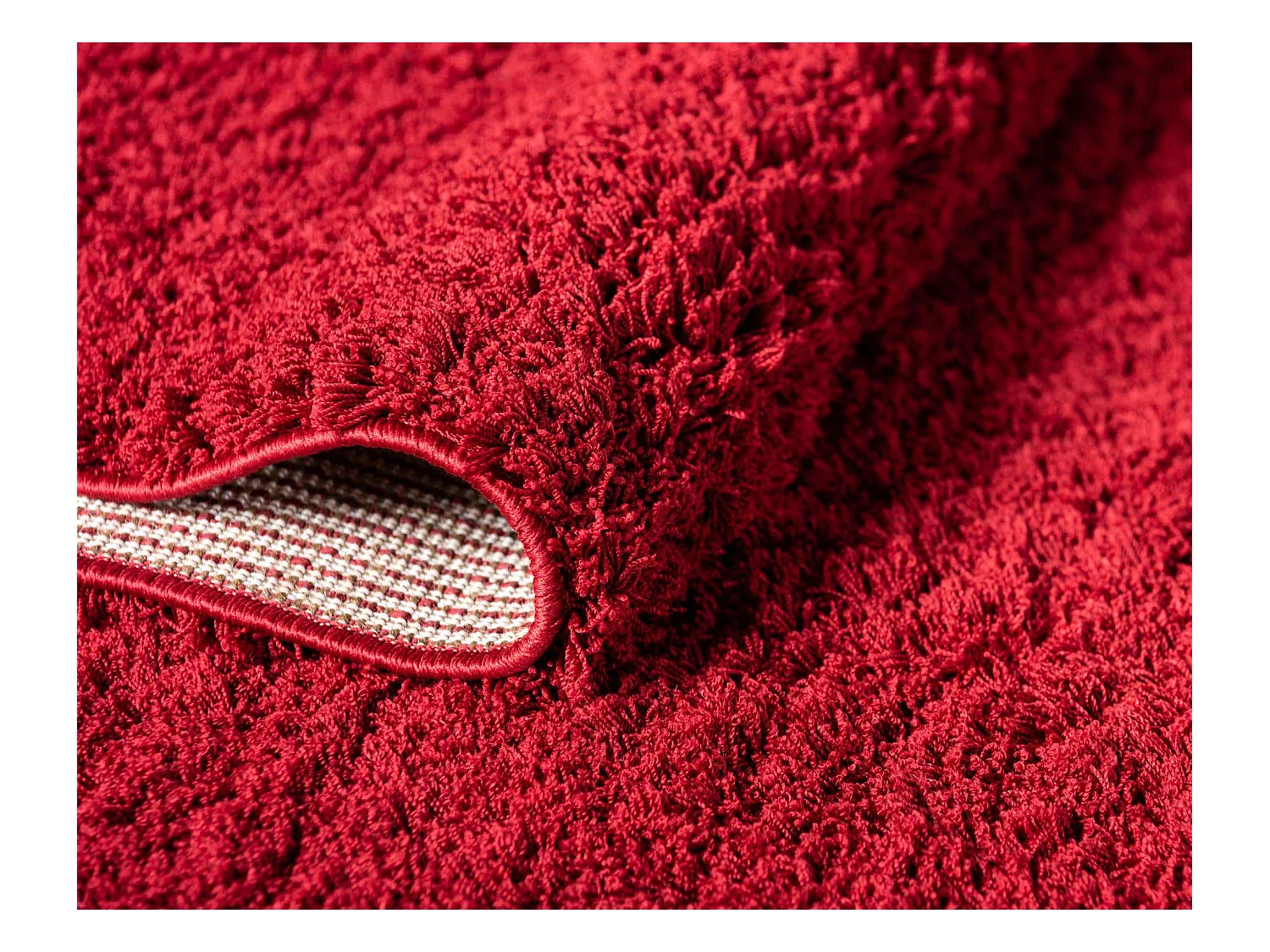 Hoogpolig tapijt 274x183 Rood Luzern