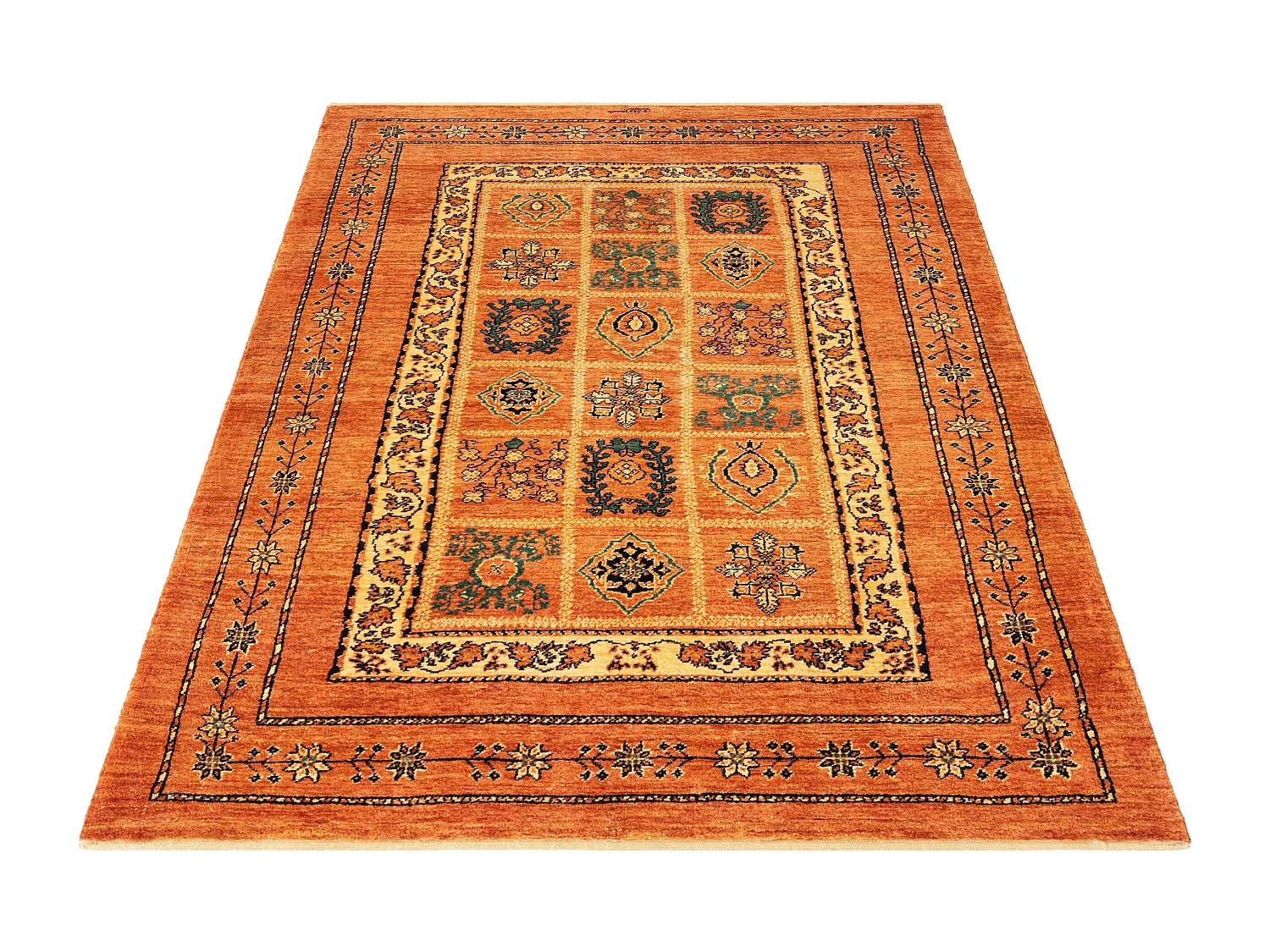 Wollteppich 113x168 Rot Kashkuli