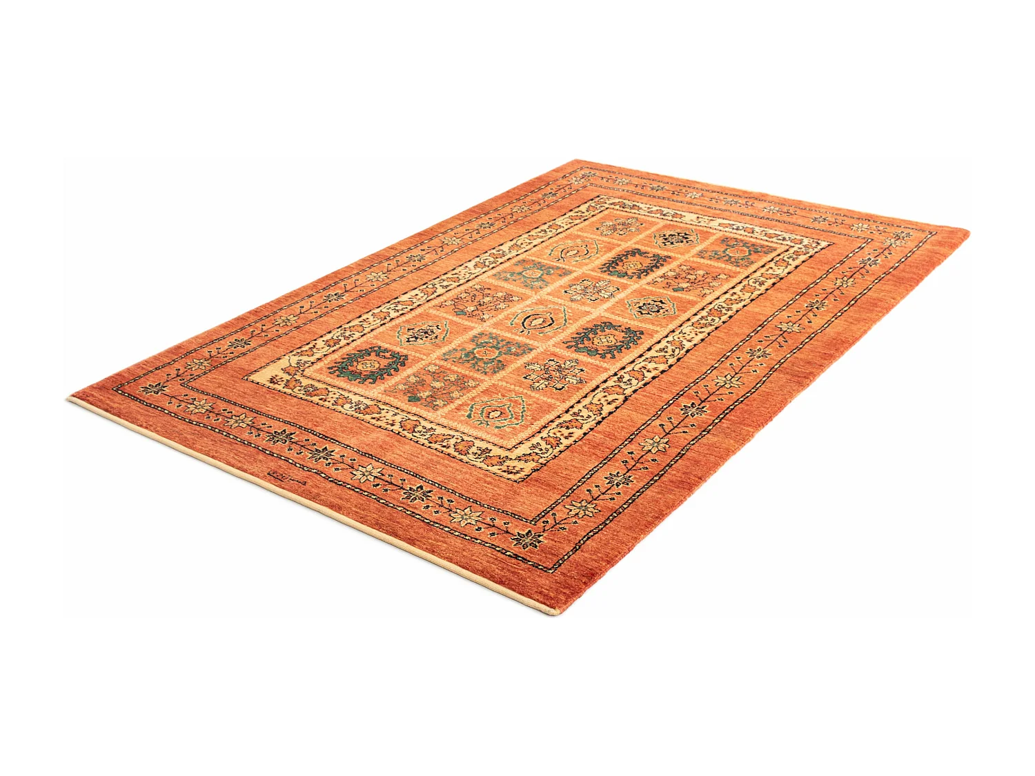 Wollteppich 113x168 Rot Kashkuli