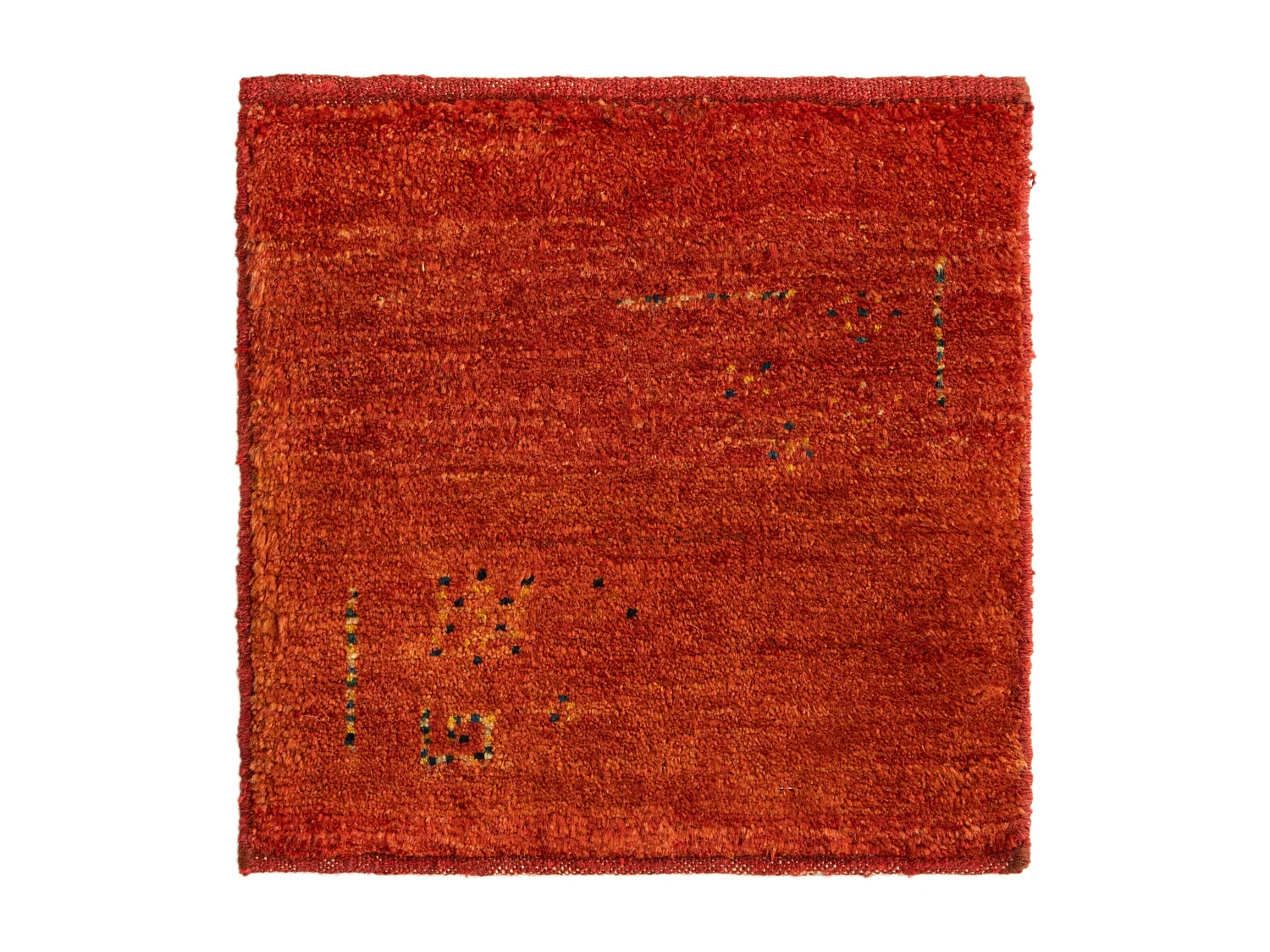 Tapis de laine 45x50 rouge Gabbeh