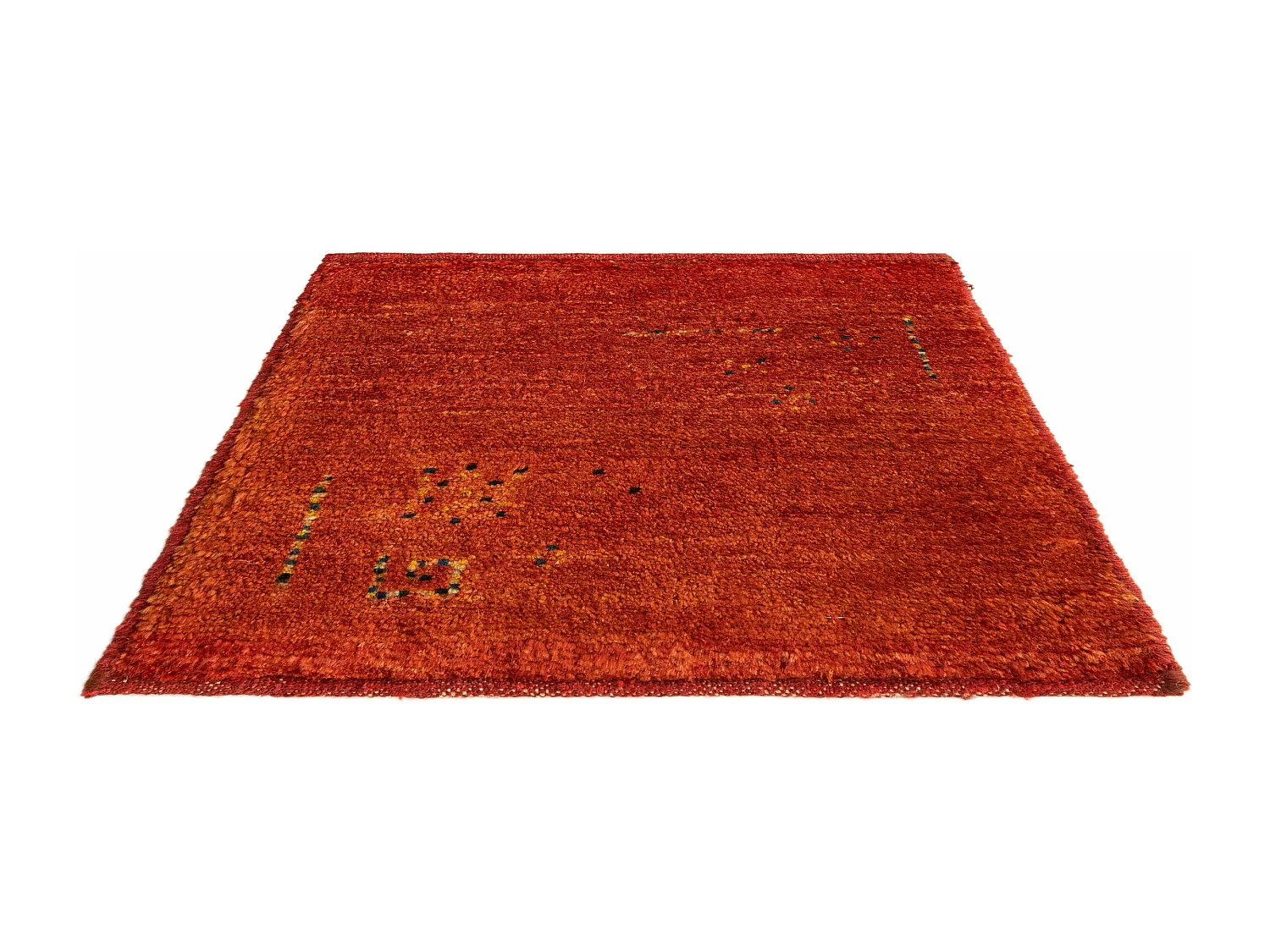 Tapis de laine 45x50 rouge Gabbeh