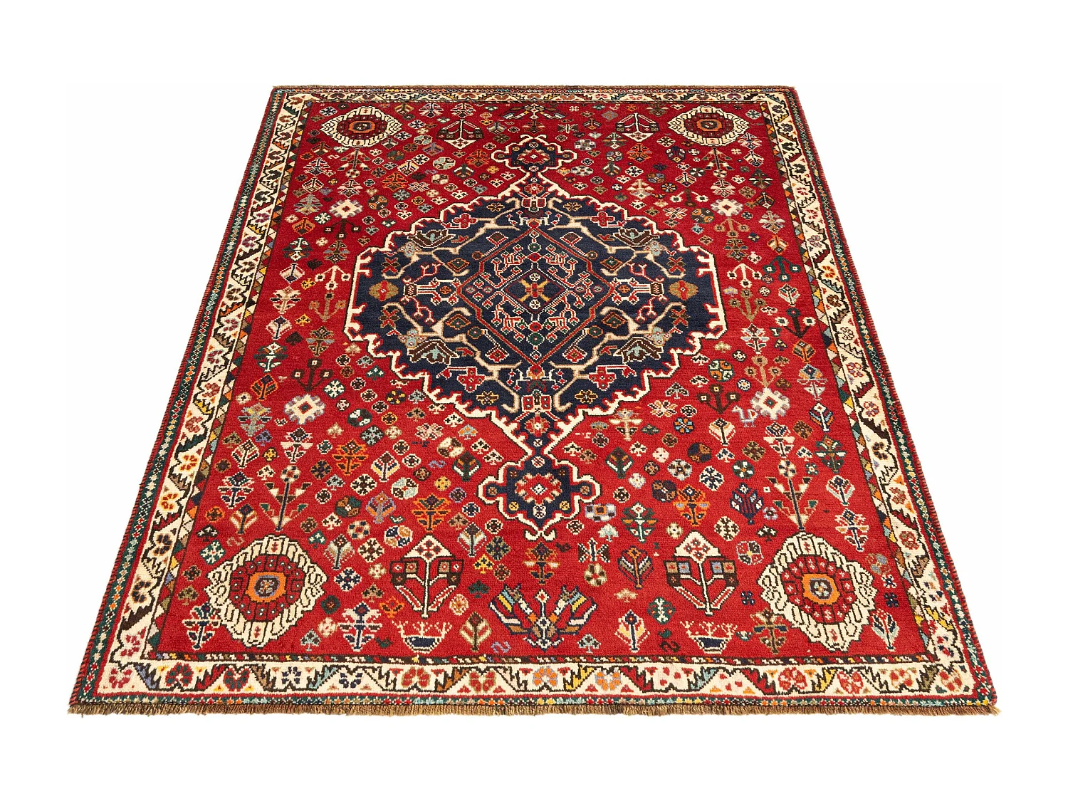 Tapis de laine 125x177 rouge Ghashghai