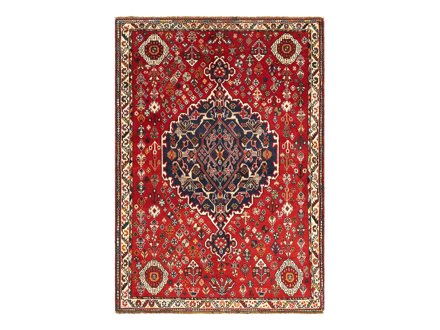 Tapis de laine 125x177 rouge Ghashghai