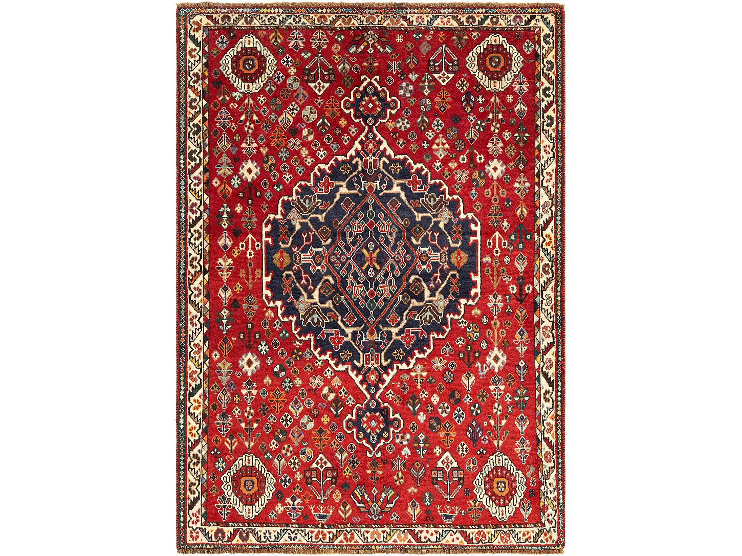 Tappeto in lana 125x177 rosso Ghashghai