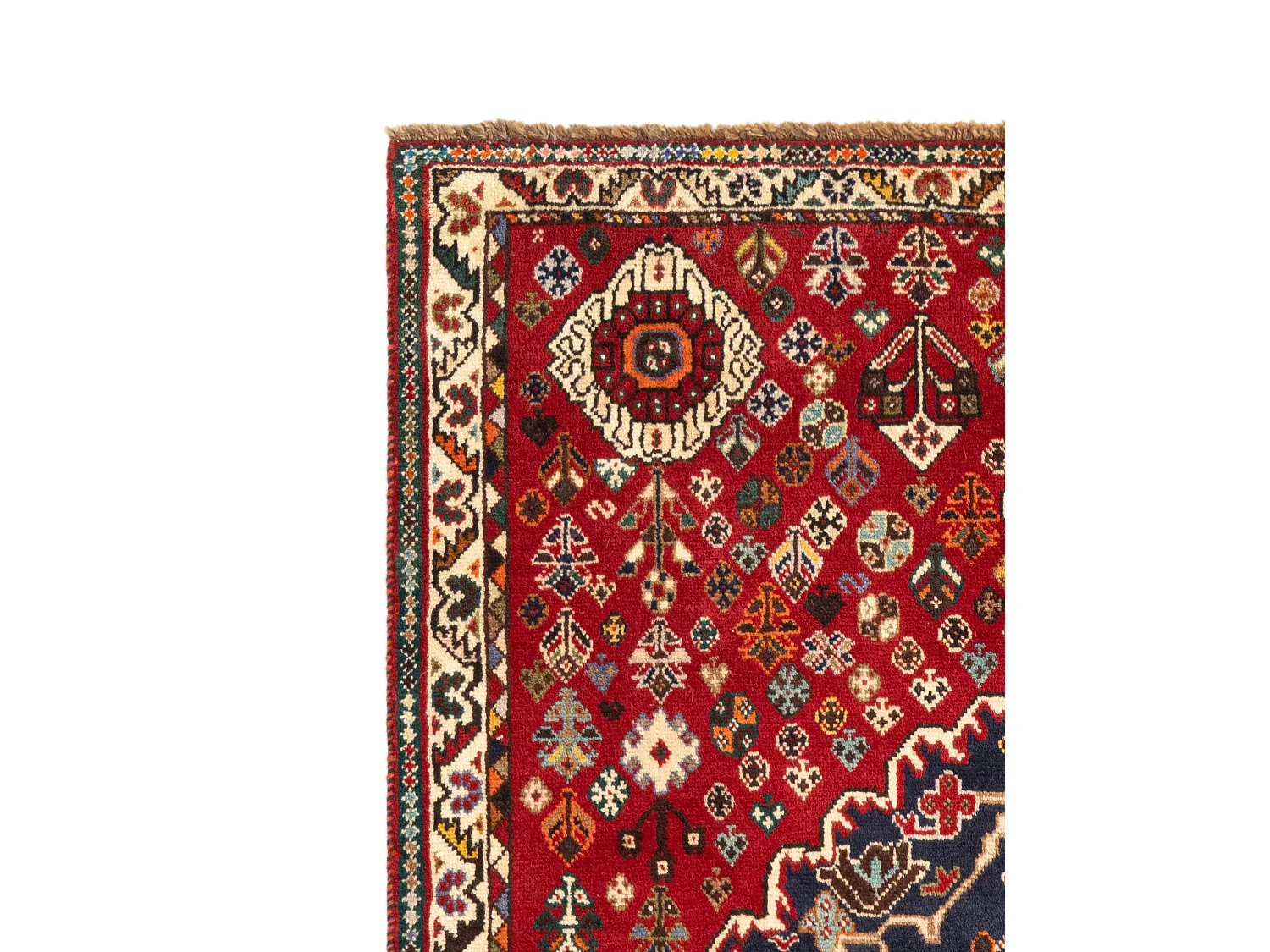 Tappeto in lana 125x177 rosso Ghashghai