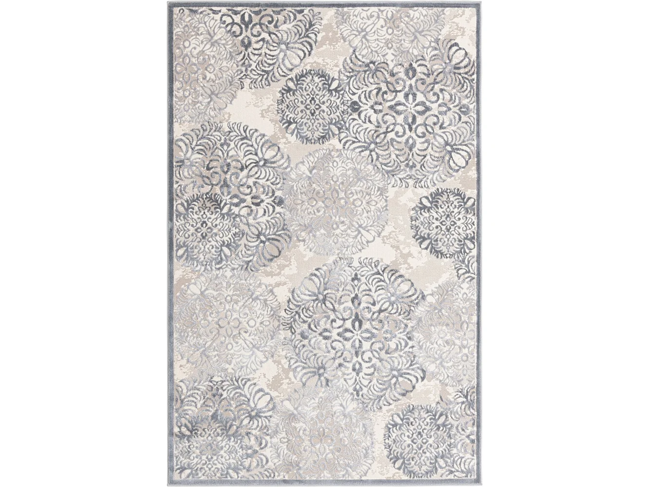 Tapis 160x245 gris Bern Clouds