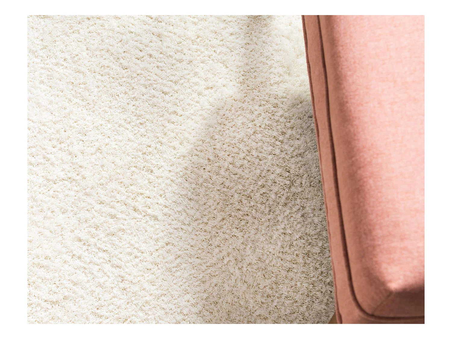 Tapis shaggy 125x185 Blanc Luzern