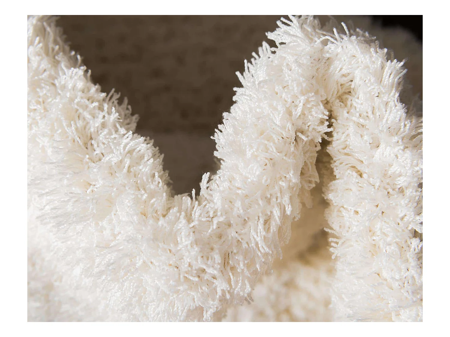 Tapis shaggy 125x185 Blanc Luzern