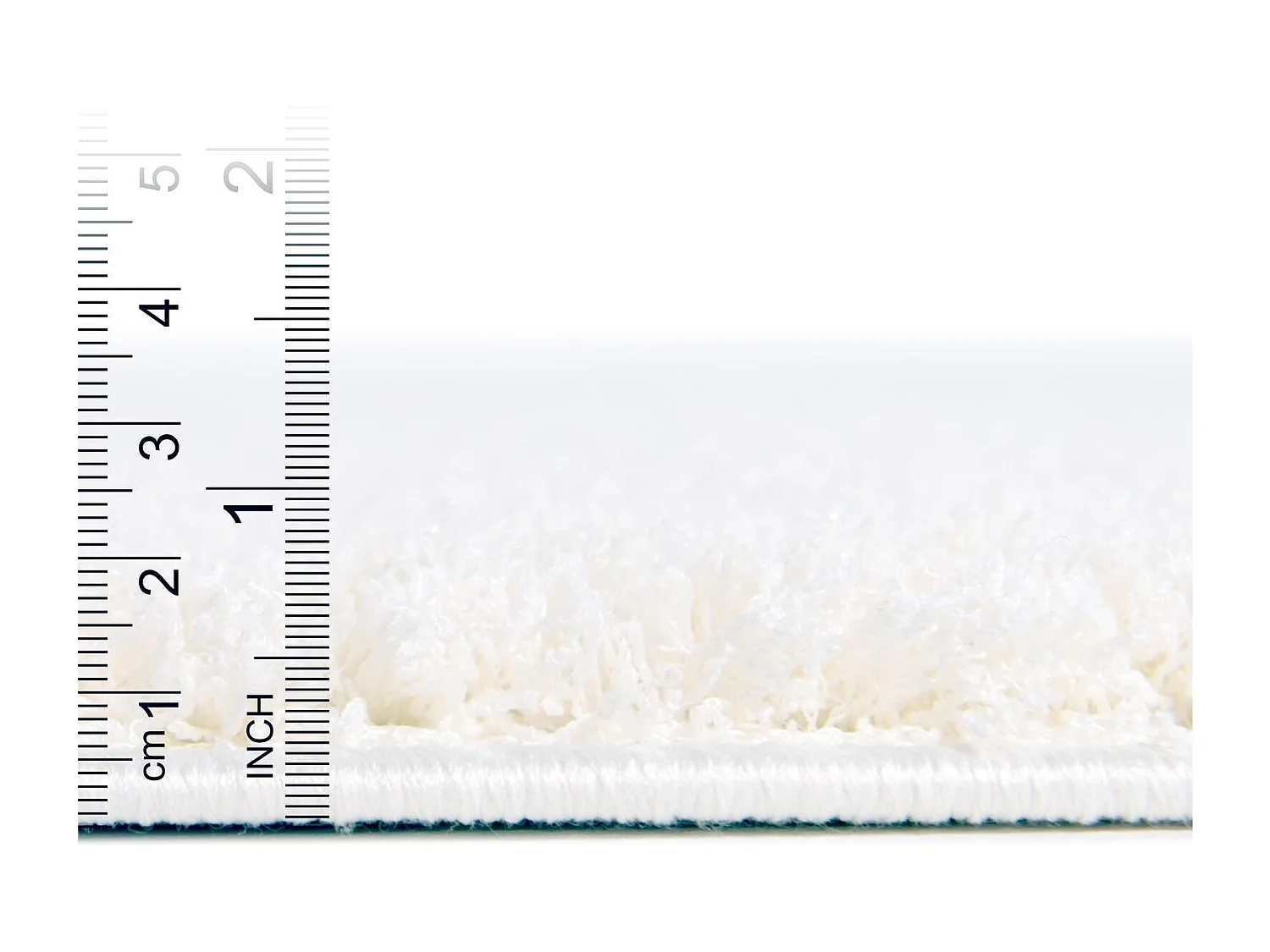 Tappeto shaggy  125x185 Bianco Luzern