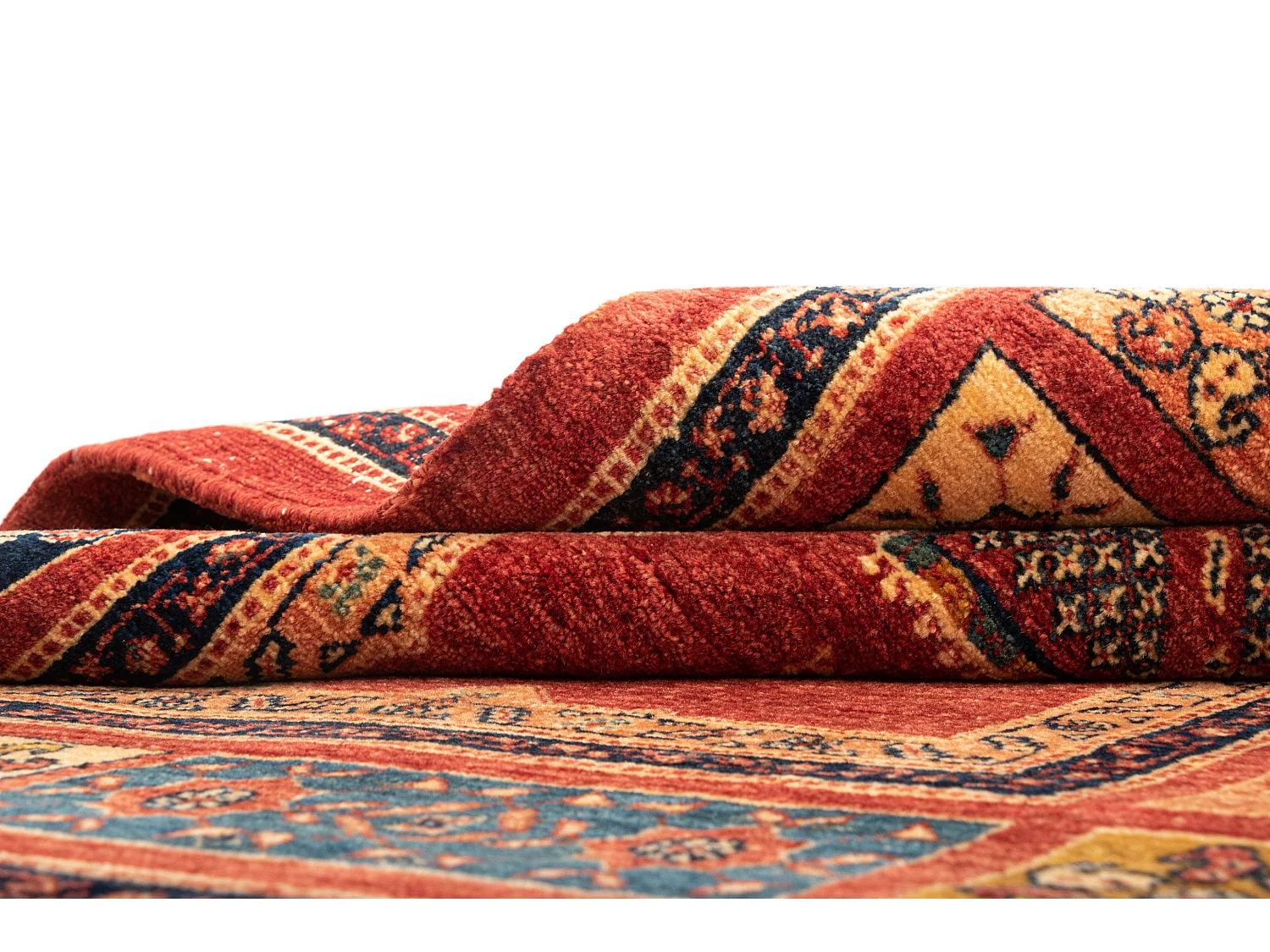 Wollteppich 107x150 Rot Kashkuli