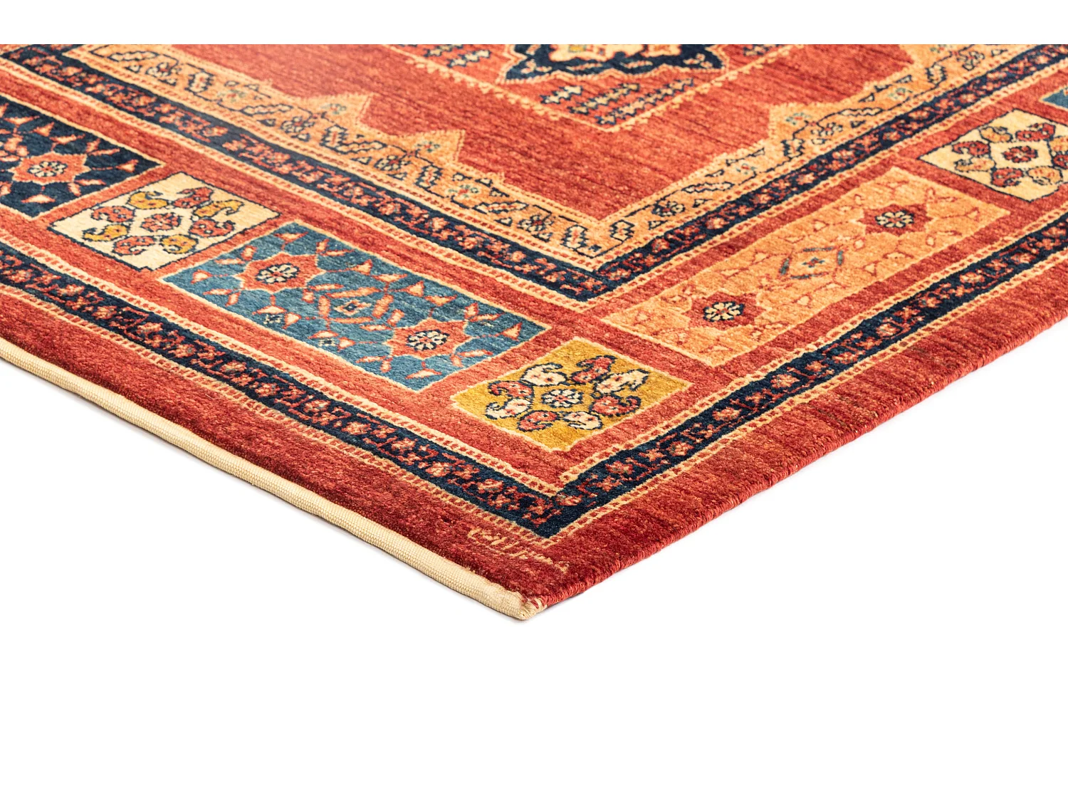 Wollteppich 107x150 Rot Kashkuli