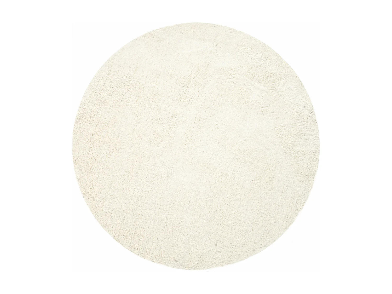 Tapis shaggy 125x125 Blanc Luzern